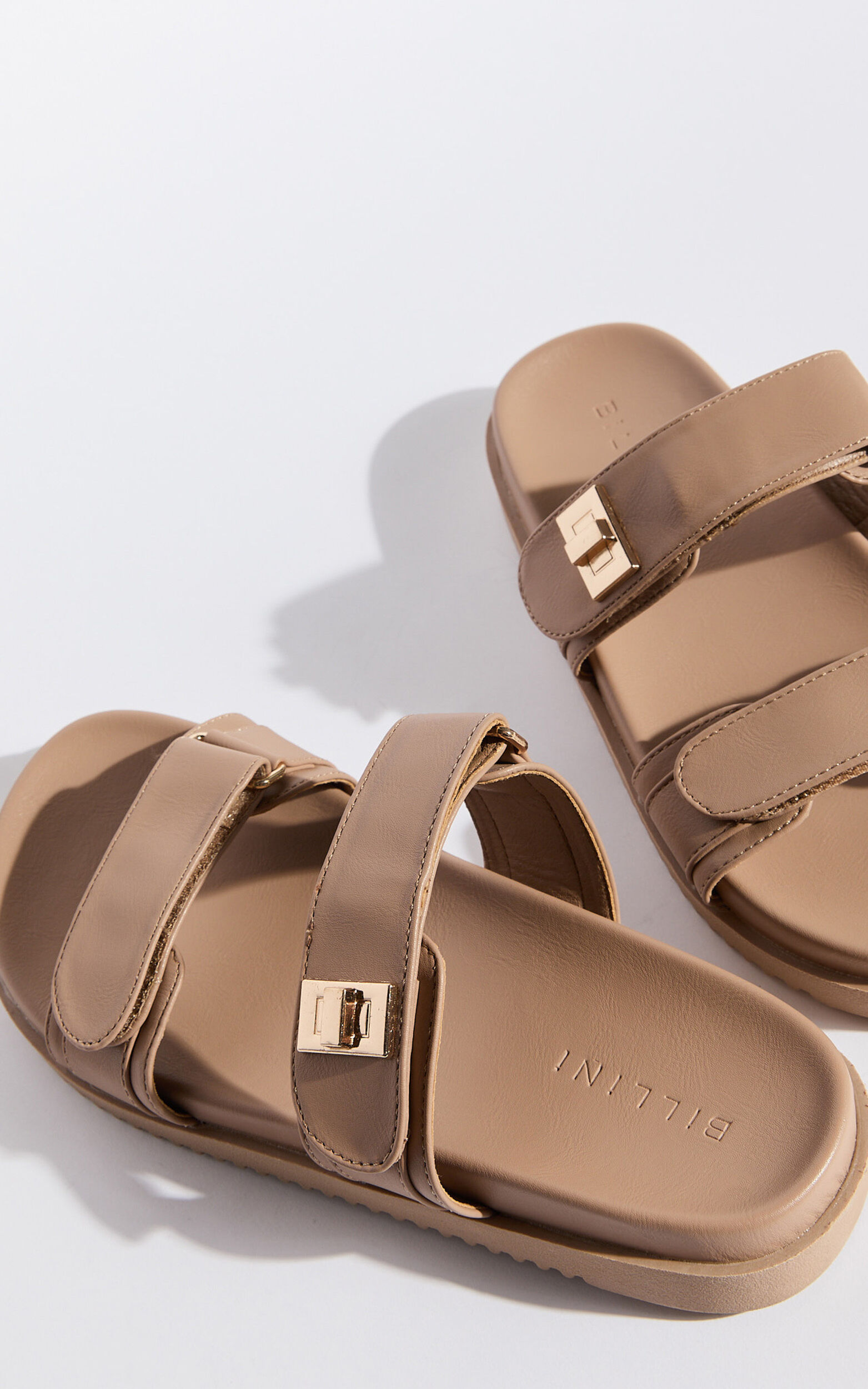 Billini - Amylee Slides in Light Cashew