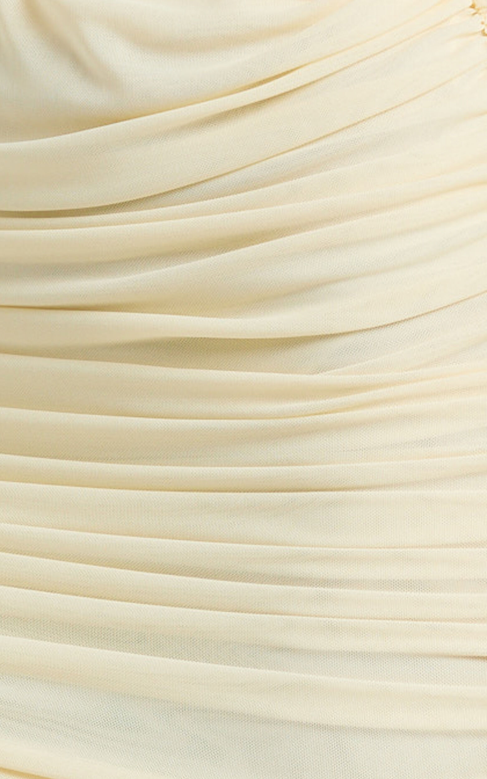 Sakura Two Piece Set - One Shoulder Ruched Top And Fitted Jersey Skirt in Ivory