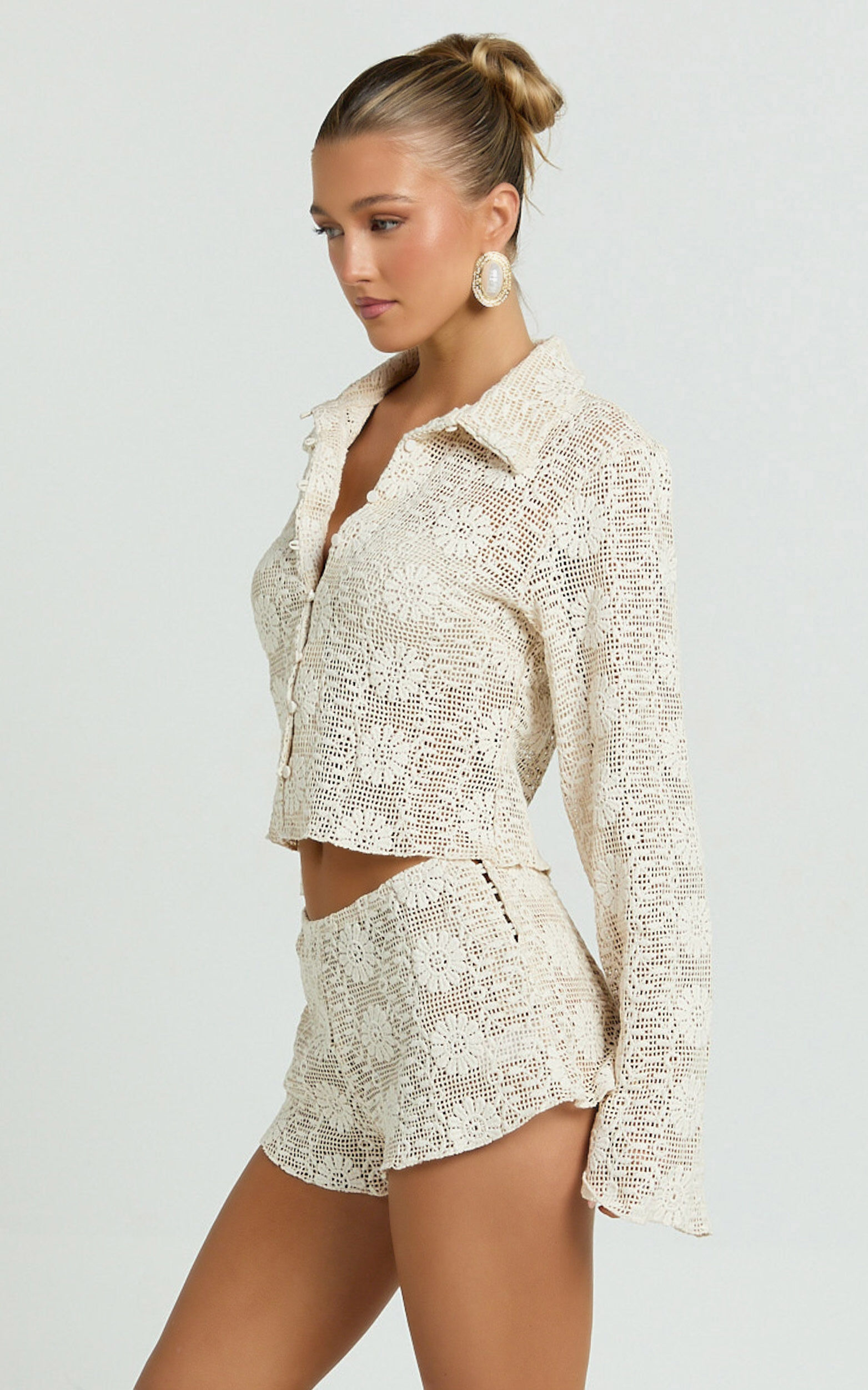 Lioness - Babydoll Top in Cream Floral