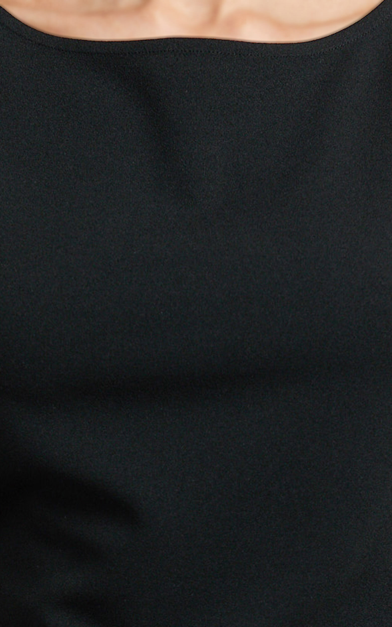 Lauretta Top - Boat Neck Side Buckle Top in Black