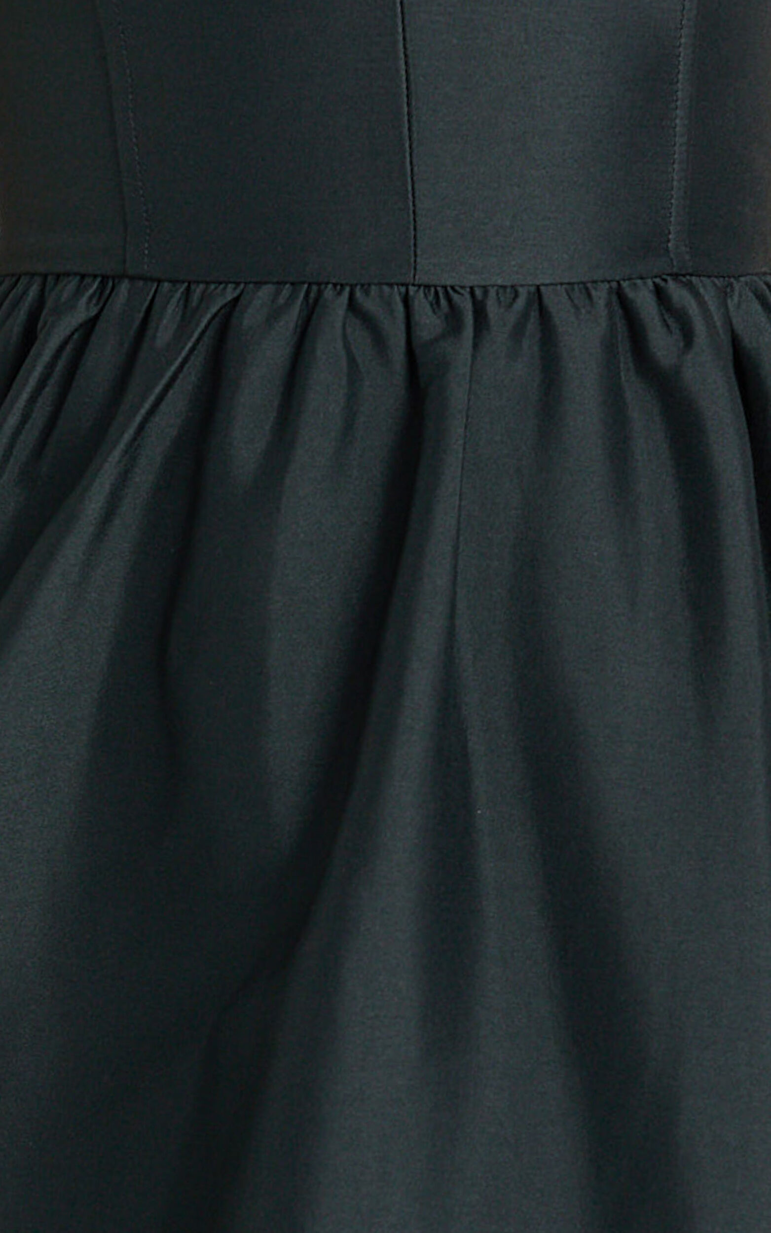 Kali Maxi Dress - Sweetheart Fit And Flare High Split Dress in Black