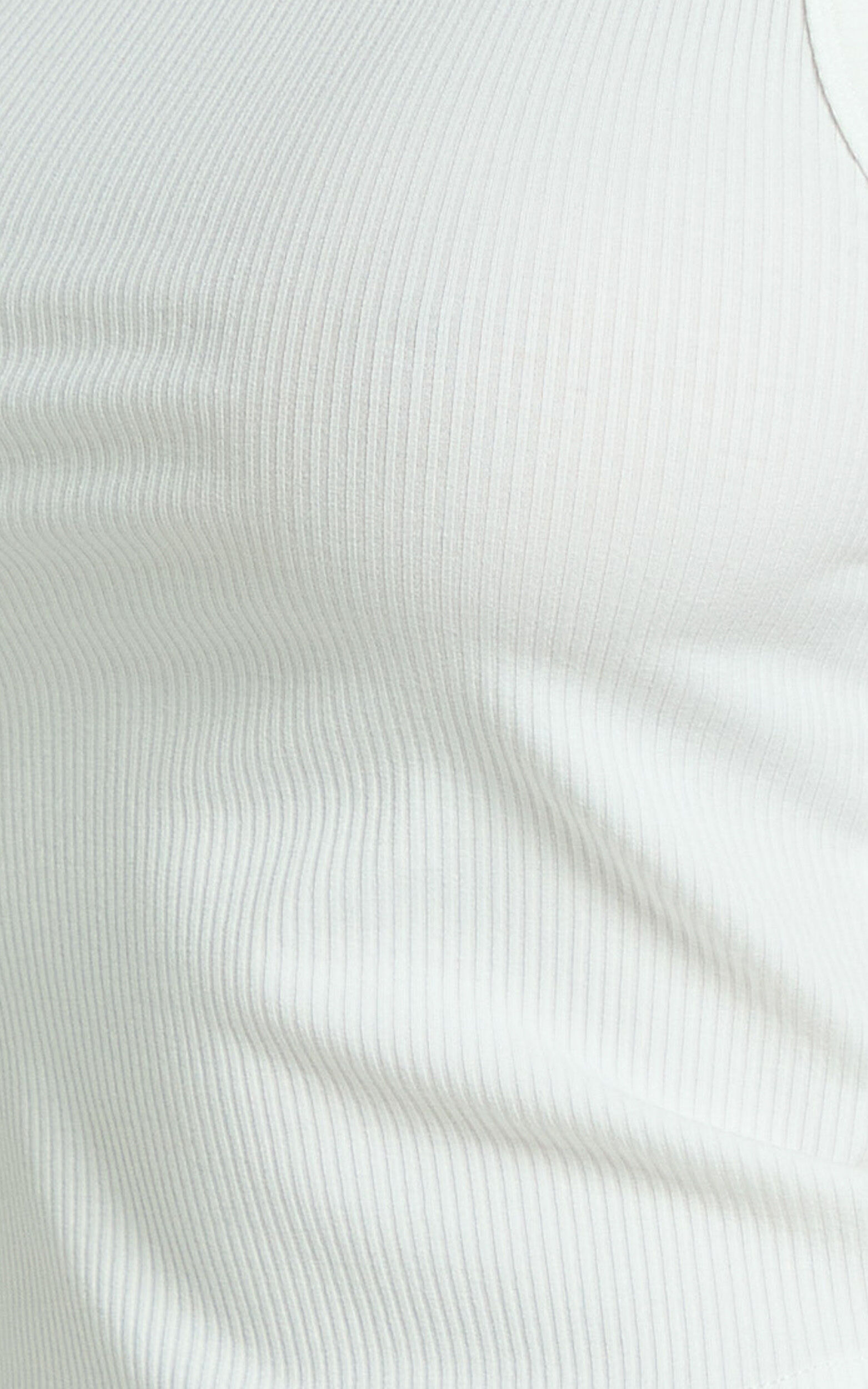 Can't You Tell Top - Ribbed Tank Top in White