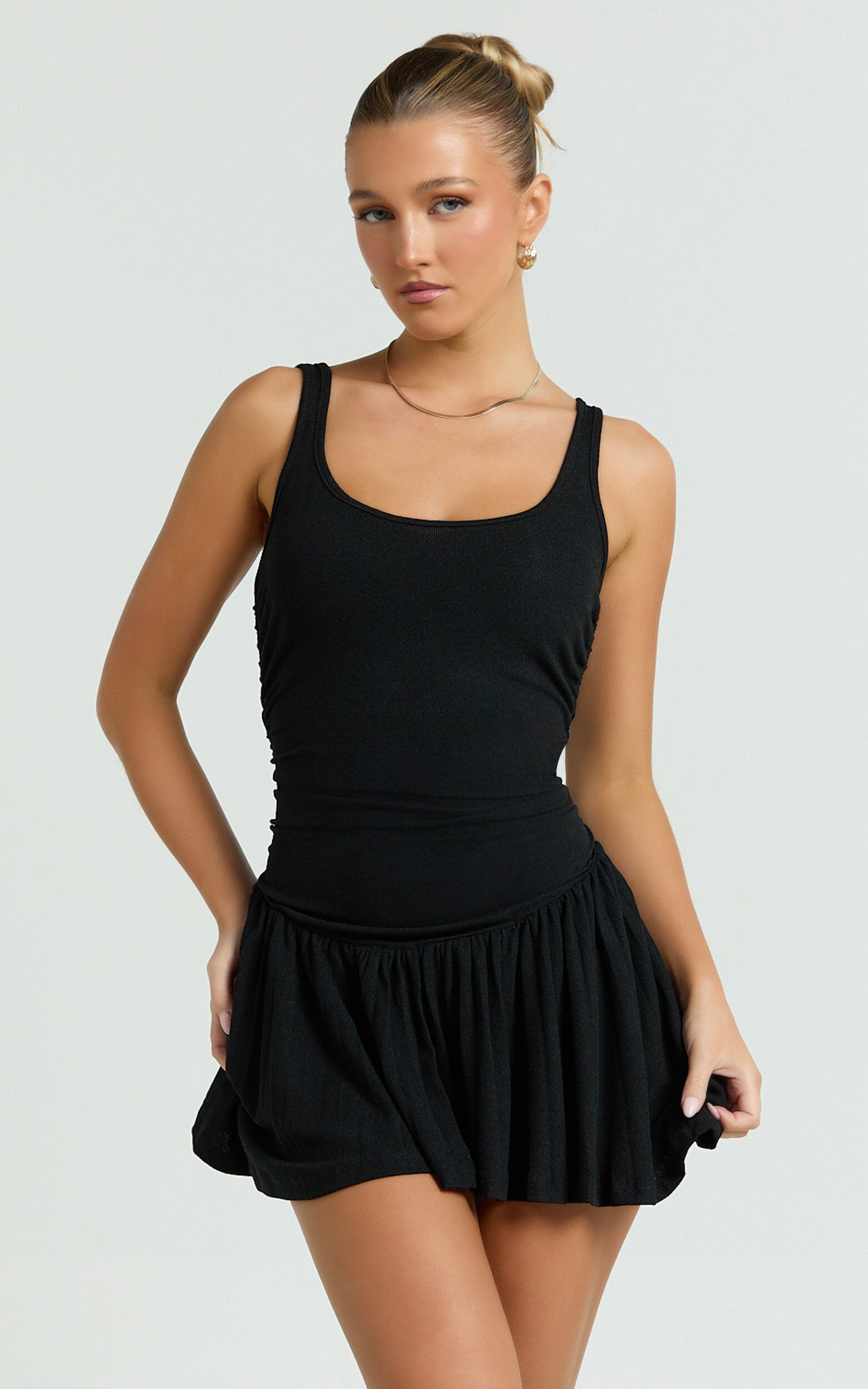 Lioness - Field of Dreams Mini Dress in Onyx