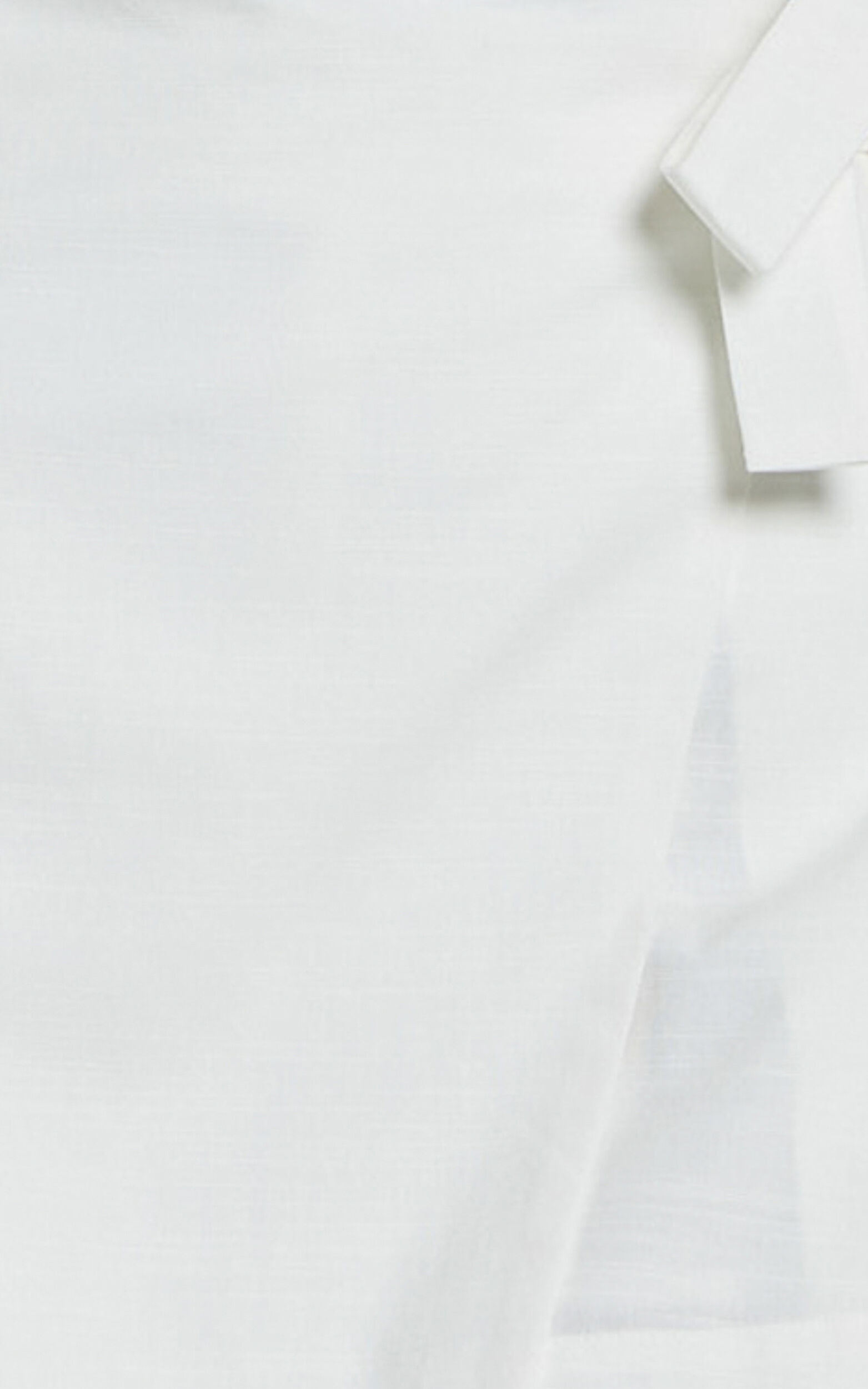 Polina Two Piece Set - Linen Square Neck Crop Top and Tie Waist Skort Set in White