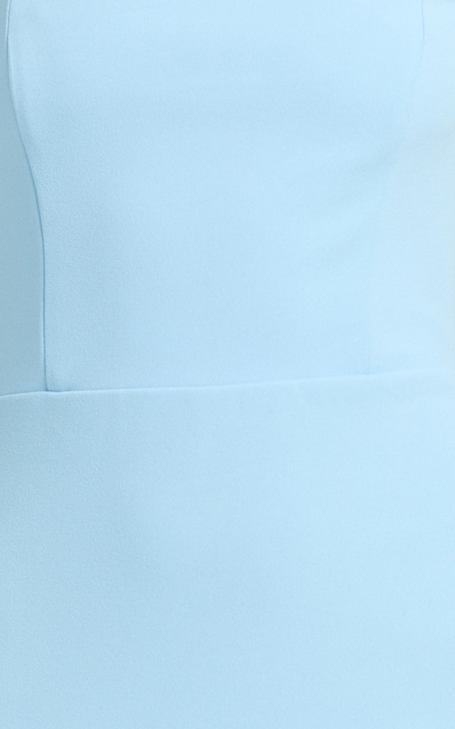 Salome Midi Dress - Halter Neck Column Dress in Blue