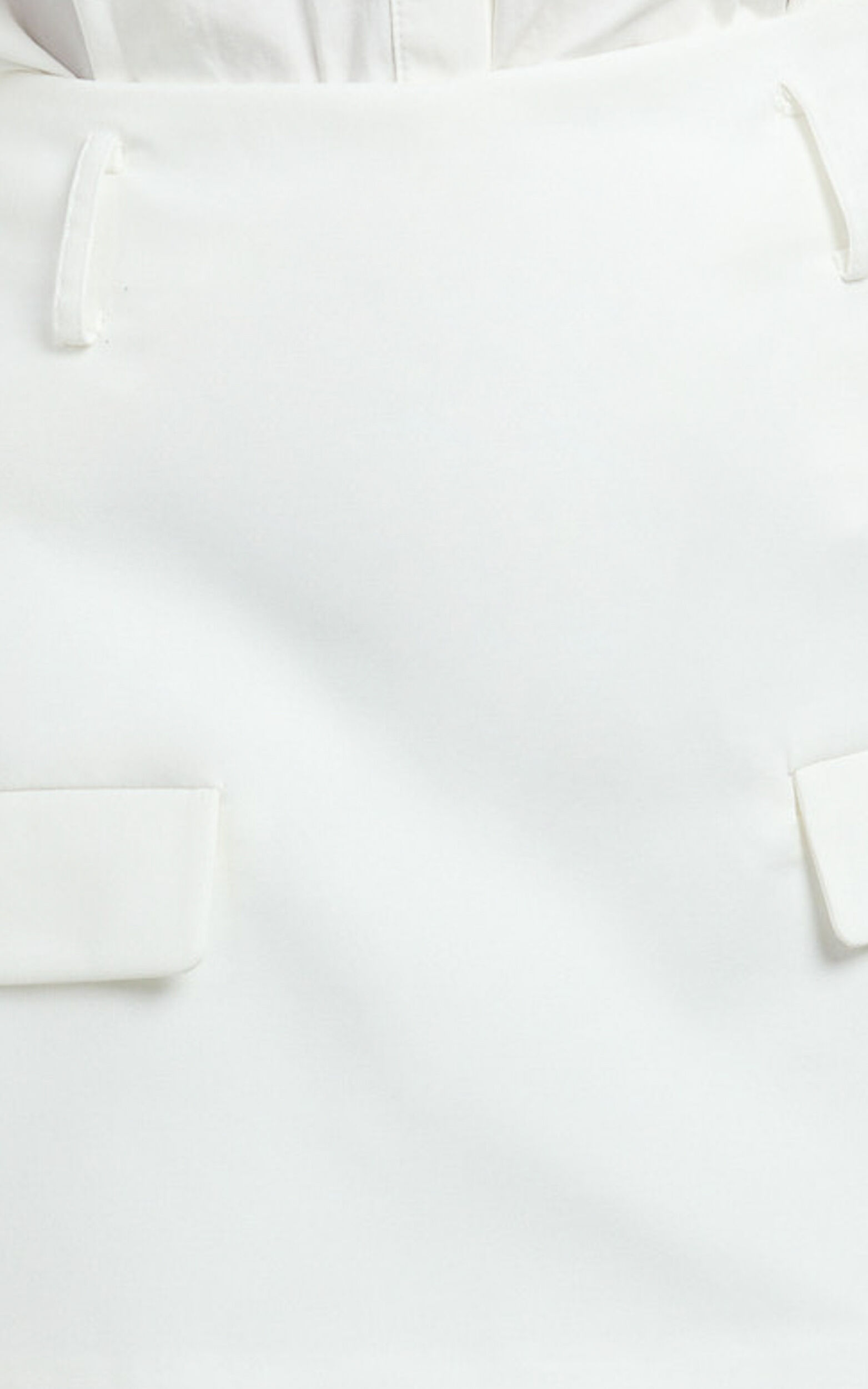 Haidy Skort - Mid Waisted Tailored Mini Skort in White