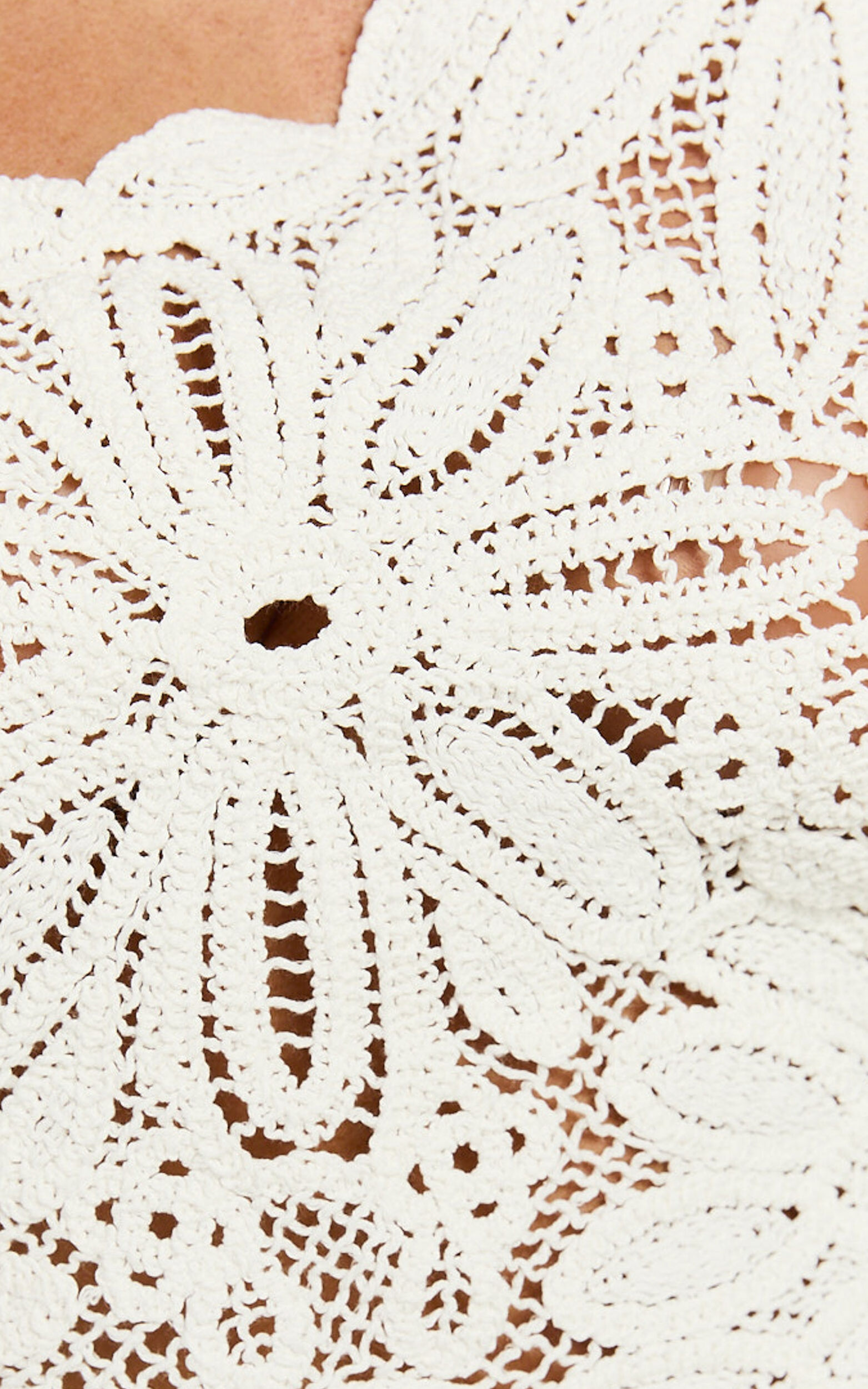 Charlene Top - Crochet One Shoulder Top in White