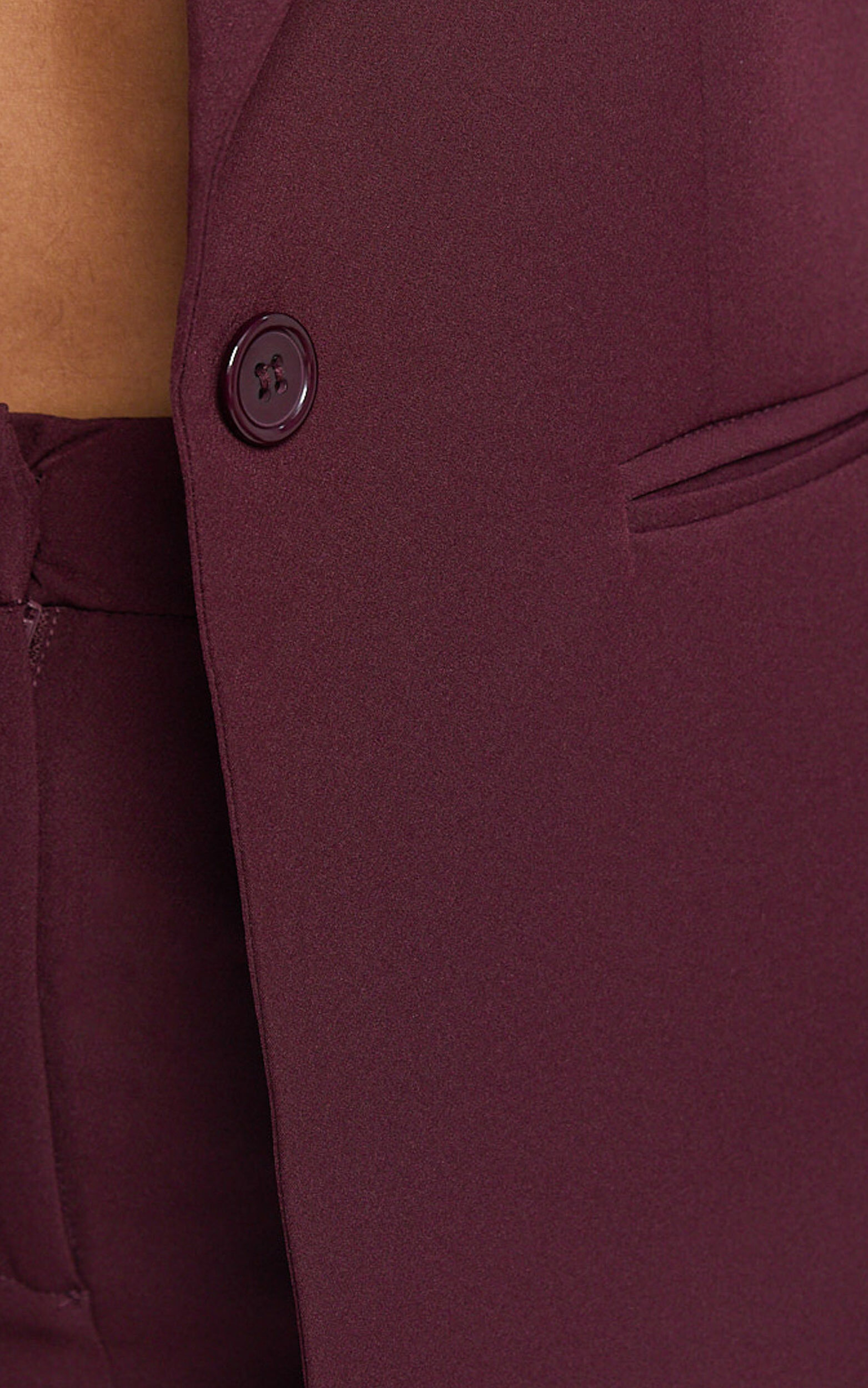 Hermie Blazer - Single Breasted Blazer in Wine