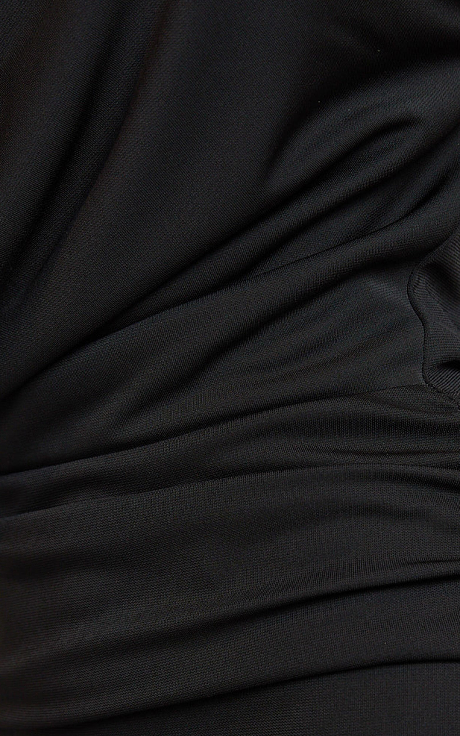 Priscilla Mini Dress - Jersey One Shoulder Cut Out Bodycon Dress in Black