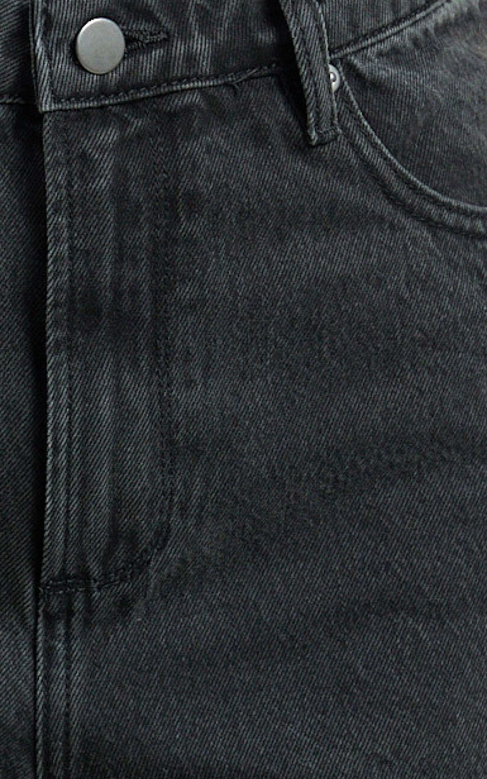 Cole Jeans - High Waist Relaxed Wide Leg Recycled Denim Jeans in Washed Black