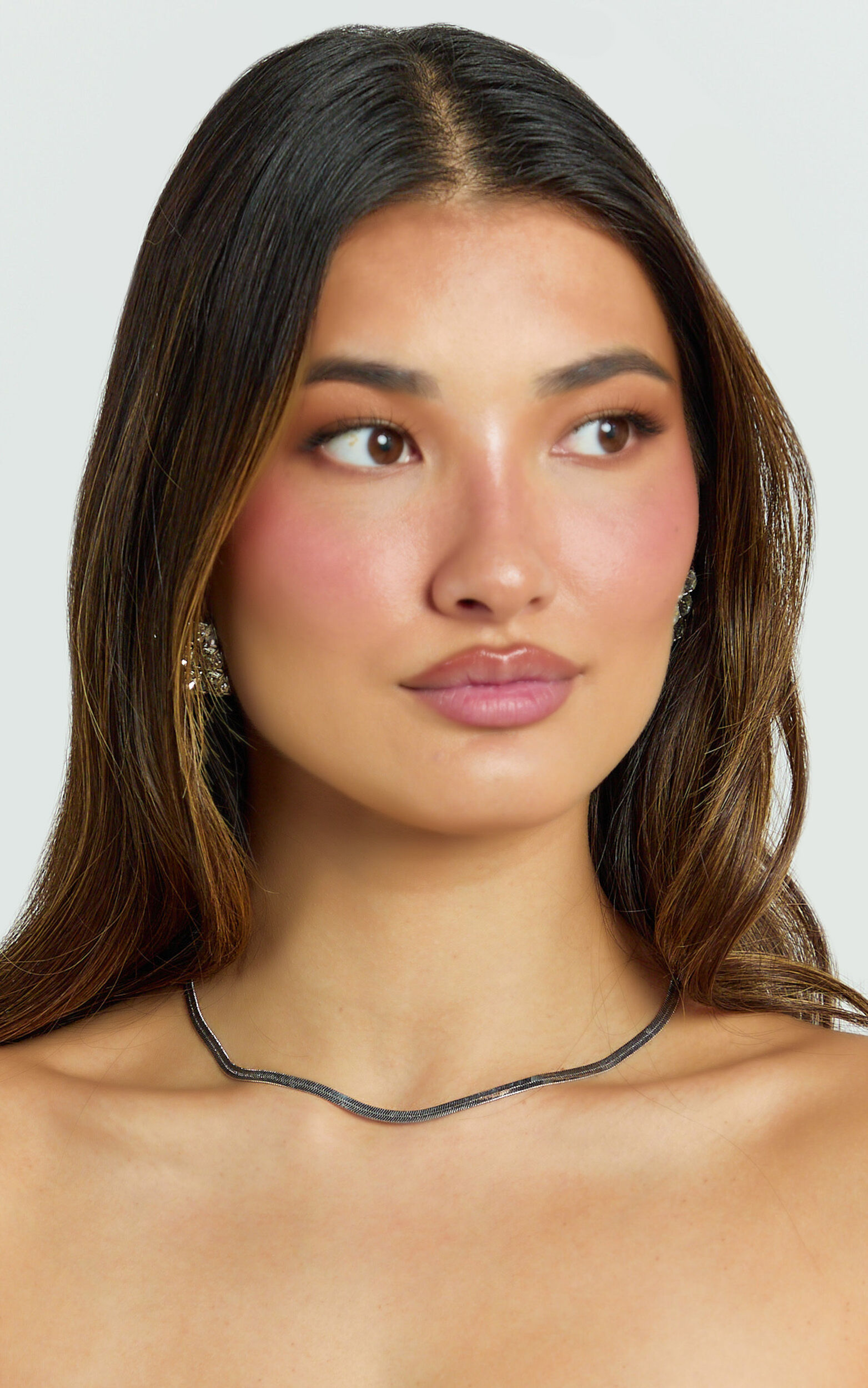 Remy Necklace - Snake Chain Necklace in Silver