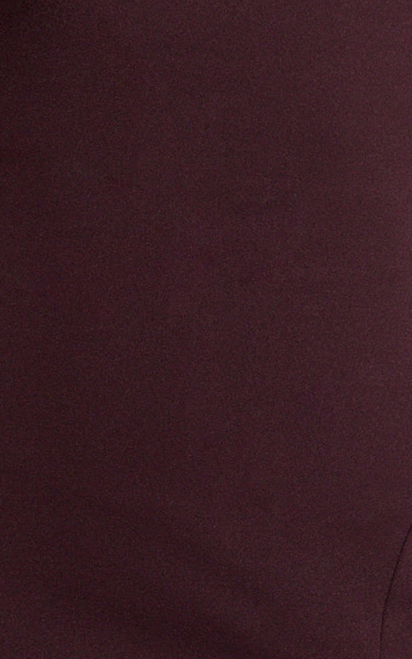 Raya Maxi Dress - Deep V Neck Low Back Bodycon Dress in Wine