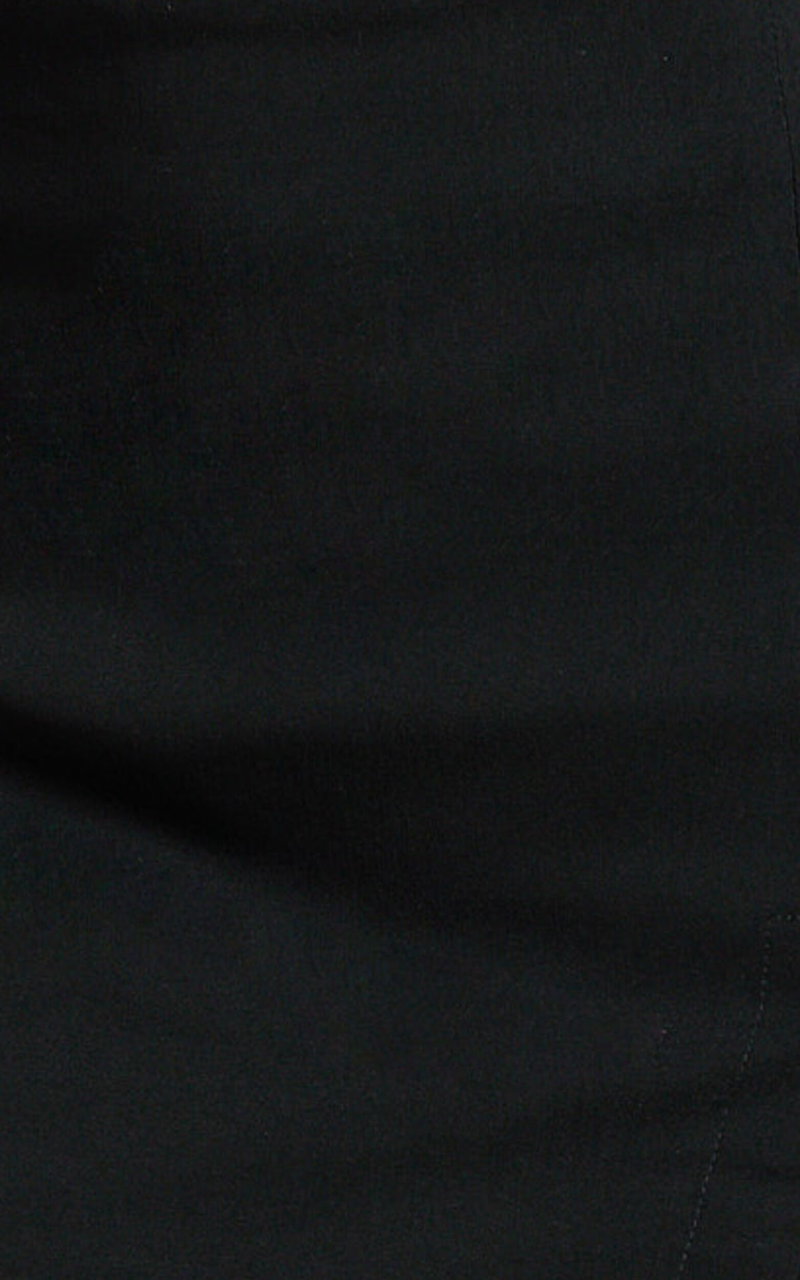 Allie Skort - High Waisted Thigh Split Mini Skort in Black