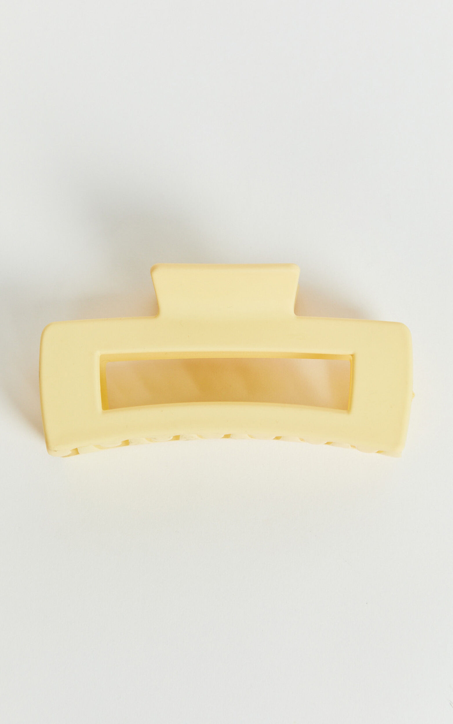 Delia Hair Clip - Rectangle Hair Clip in Butter Yellow
