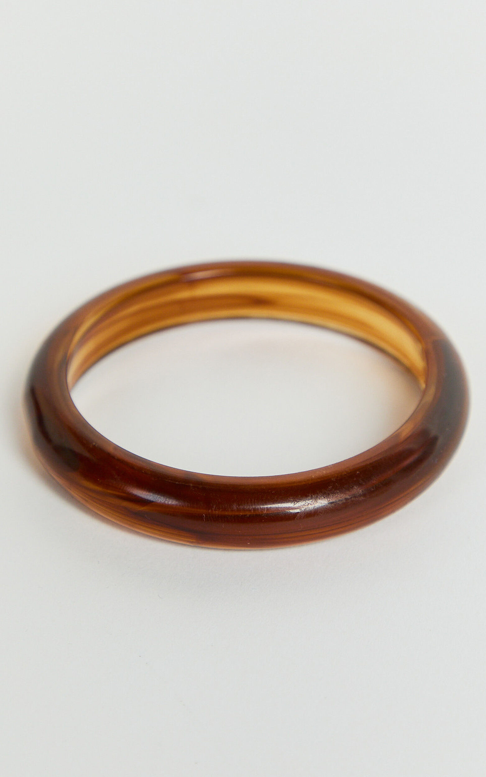 Erin Resin Bangle in Brown