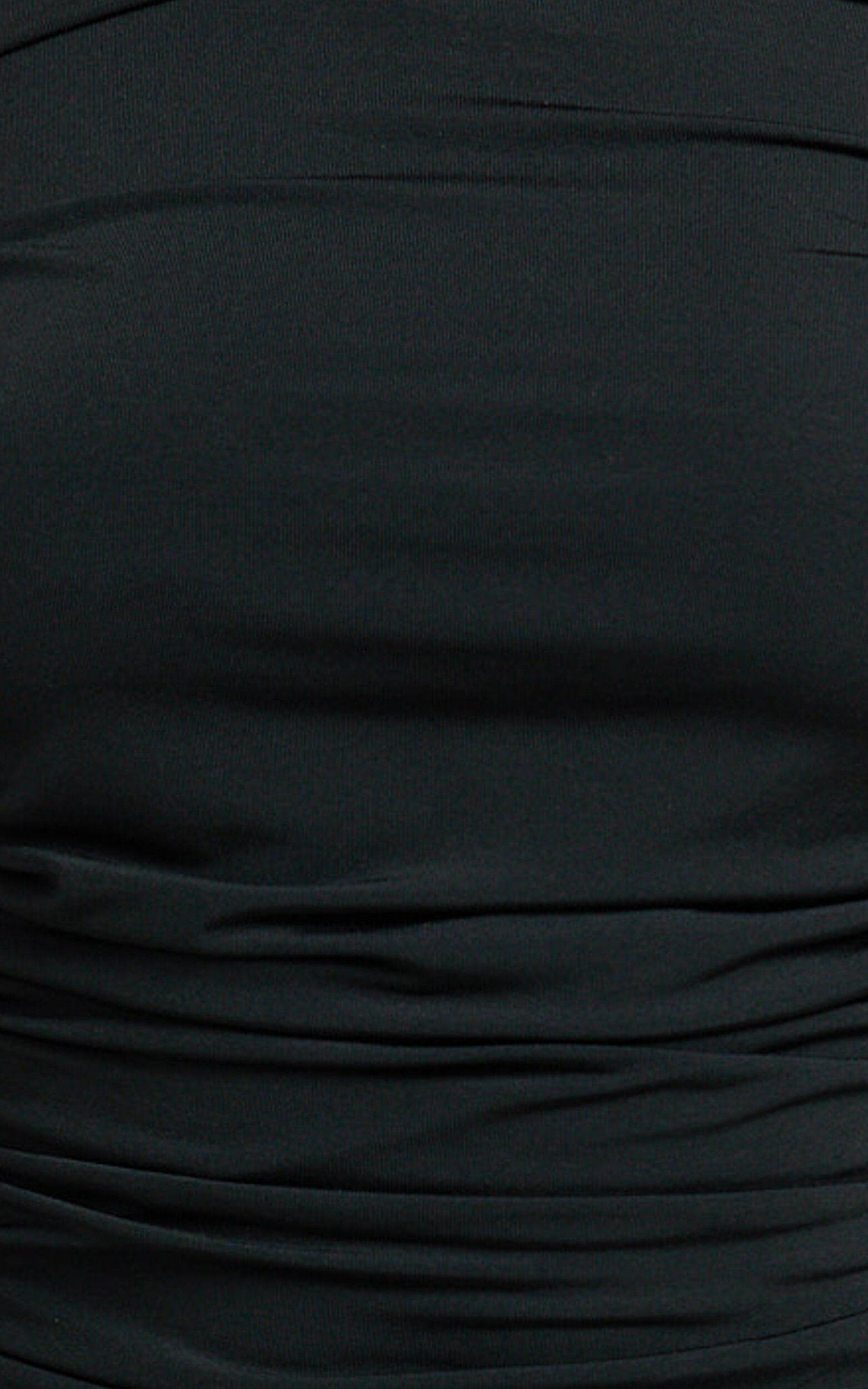 James Mini Dress - Jersey Cut Out Back Bodycon Dress in Black