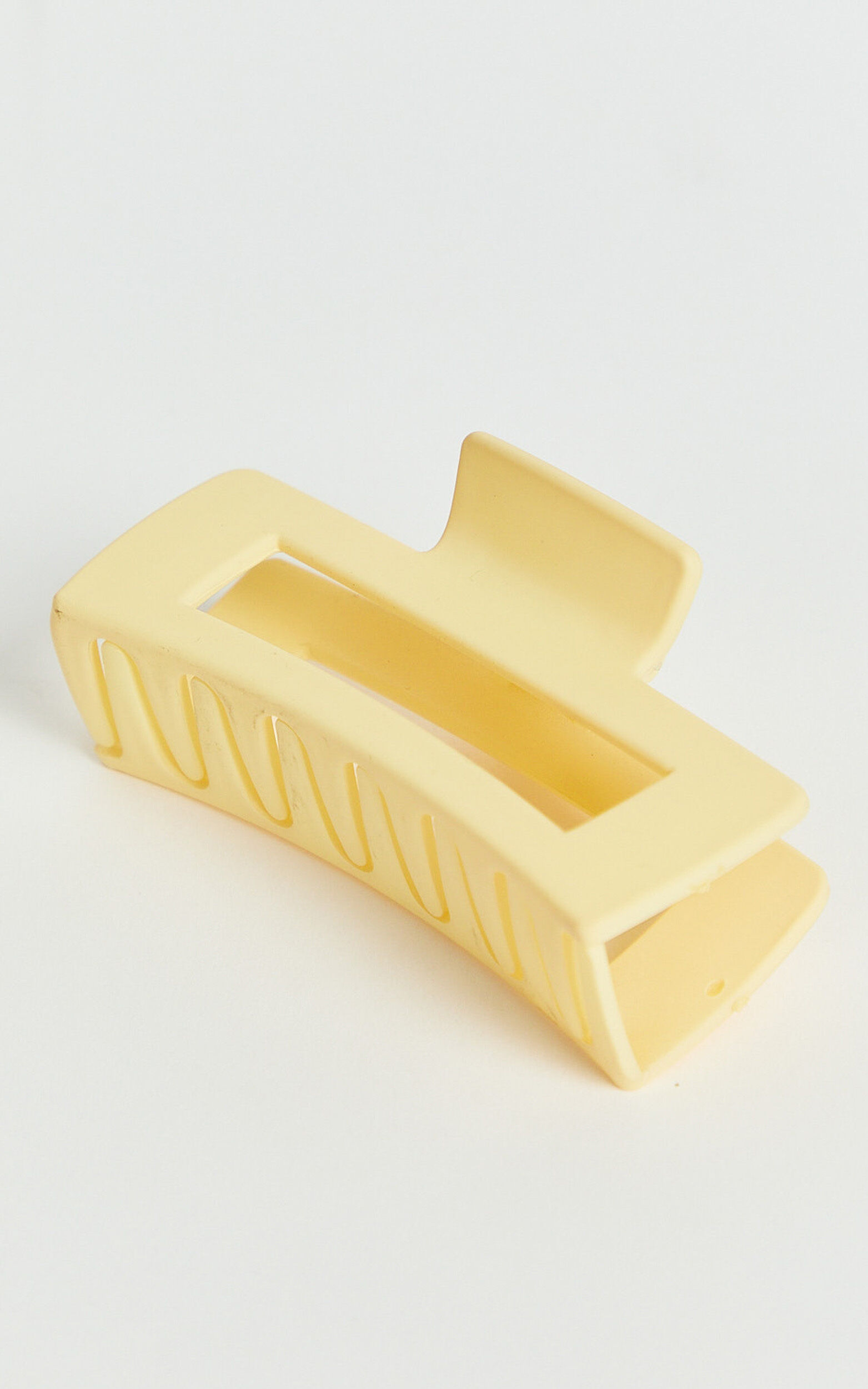 Delia Hair Clip - Rectangle Hair Clip in Butter Yellow