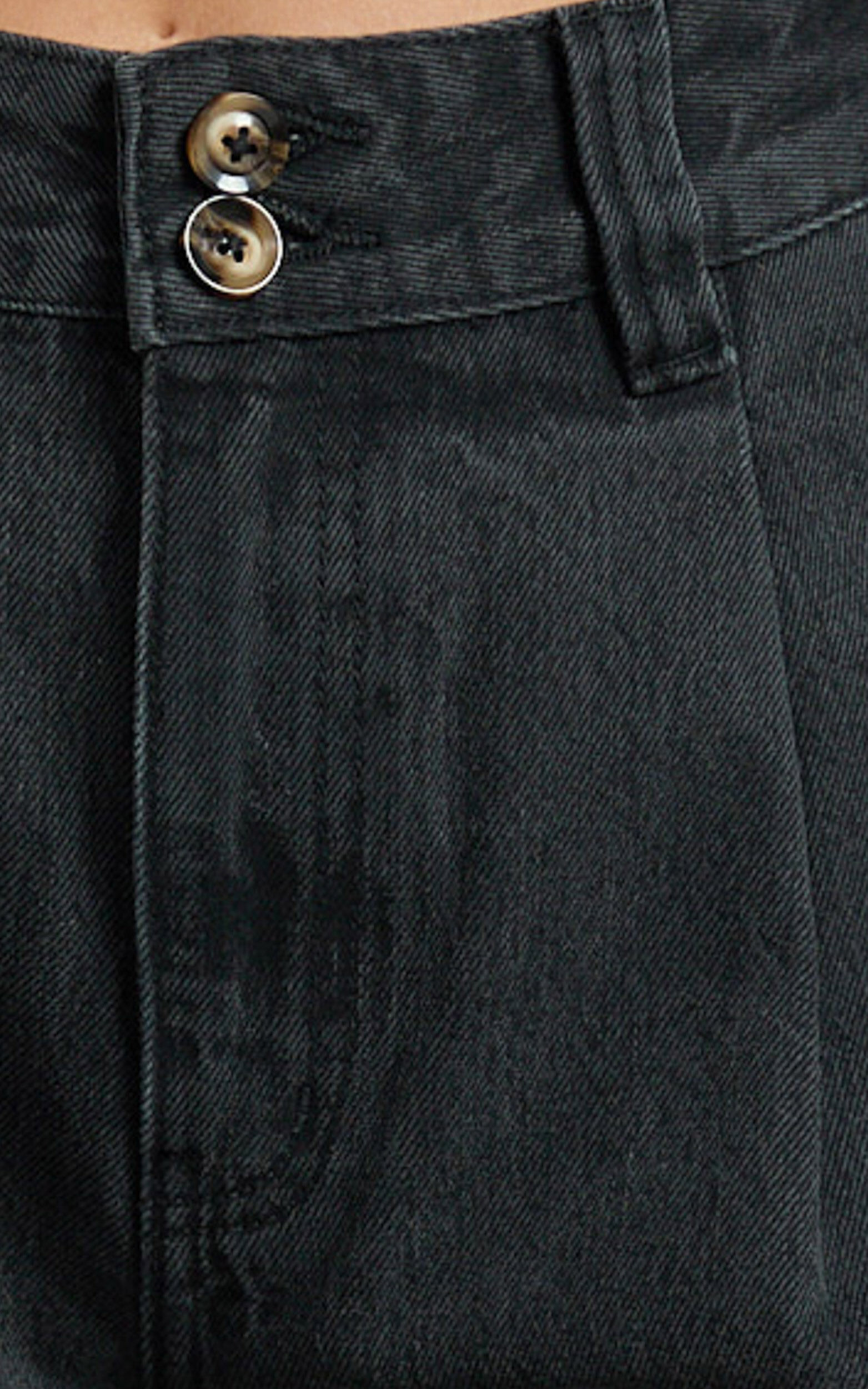 Fergie Jeans - Denim High Waisted Straight Leg Denim Jeans in Washed Black