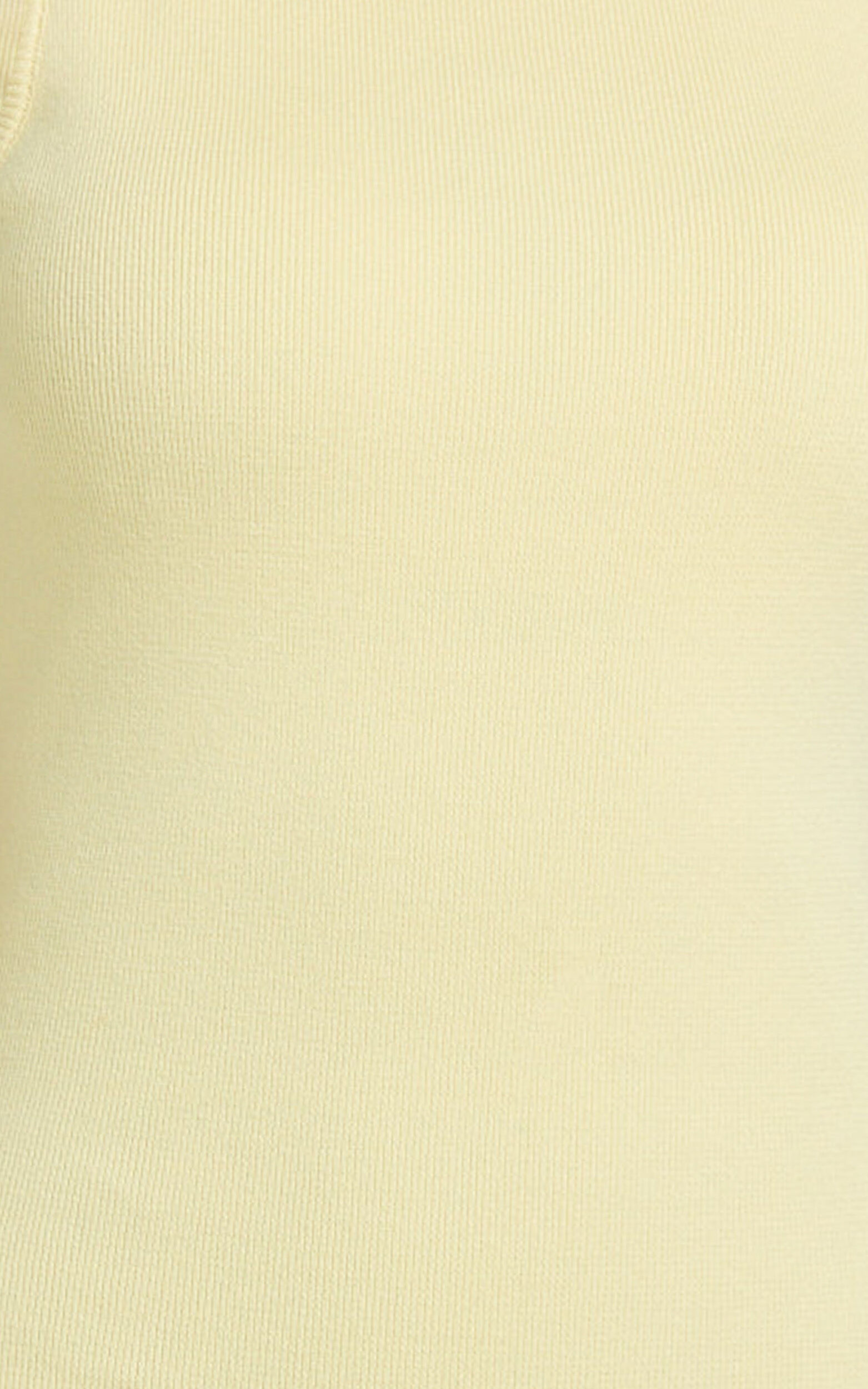 Perrie Midi Dress - High Neck Sleeveless Scoop Back Fitted Leg Split Skirt Dress in Lemon