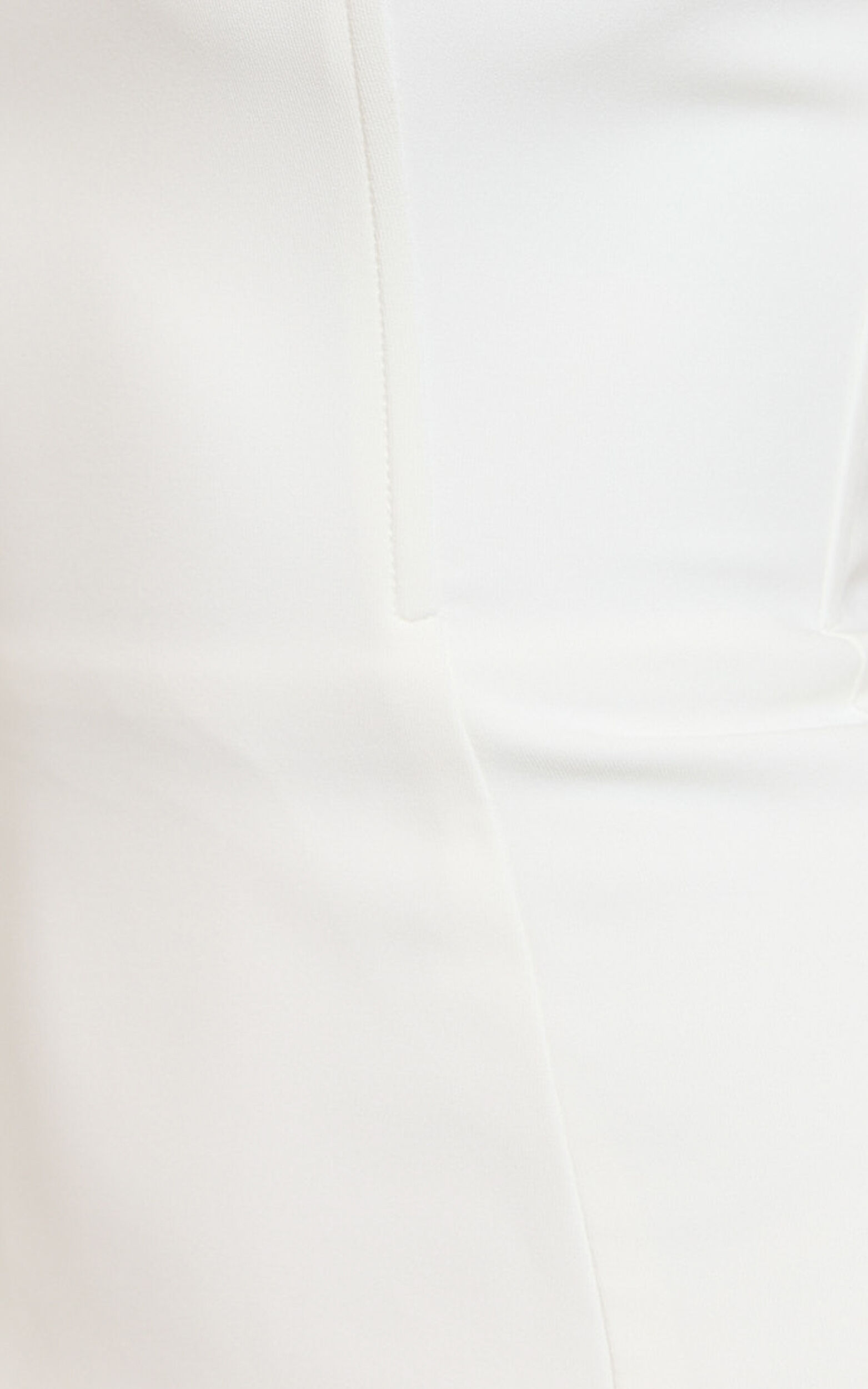 Keyla Maxi Dress - Strapless Contrast Skirt Dress in Ivory