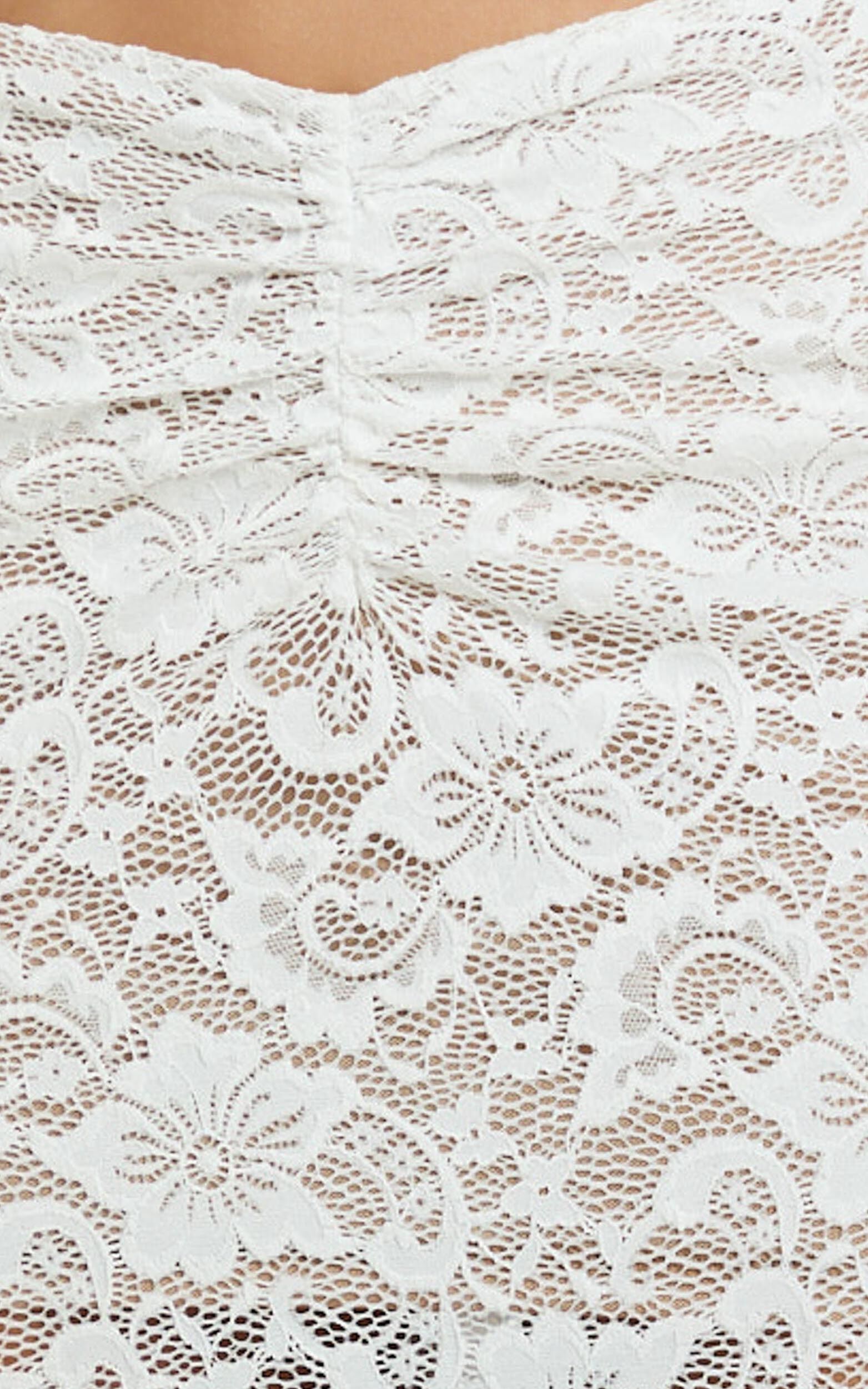 Demetria Two Piece Top and Skirt Set - Boat Neck Crop Top and Gathered Waist Maxi Skirt Set in White