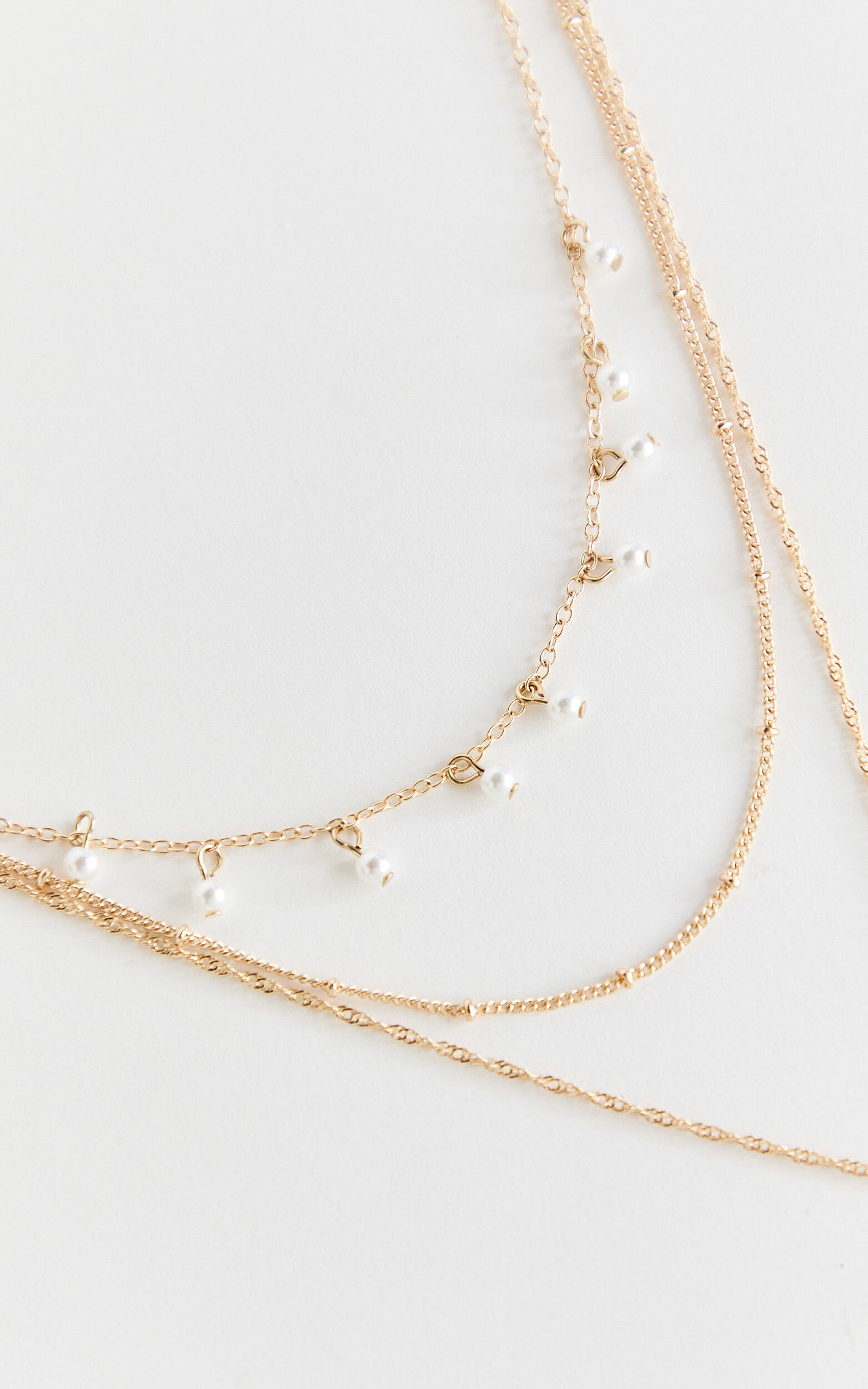 Felicity Necklace - Layered Heart Pendant Necklace in Gold