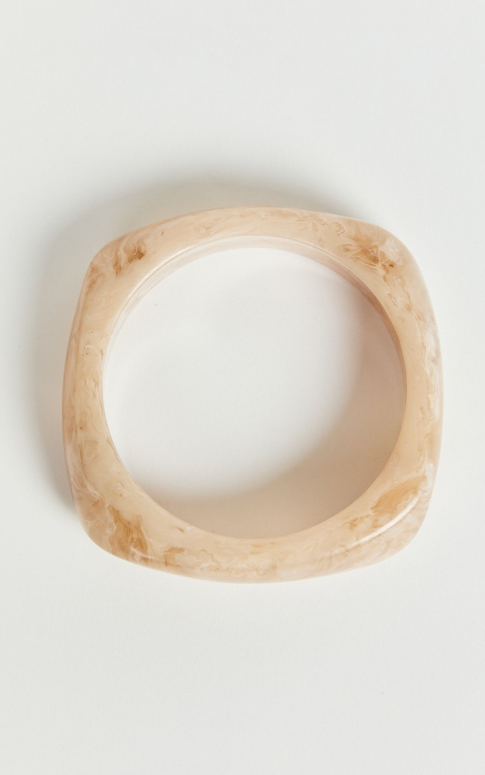 Ebby Resin Bangle in Cream
