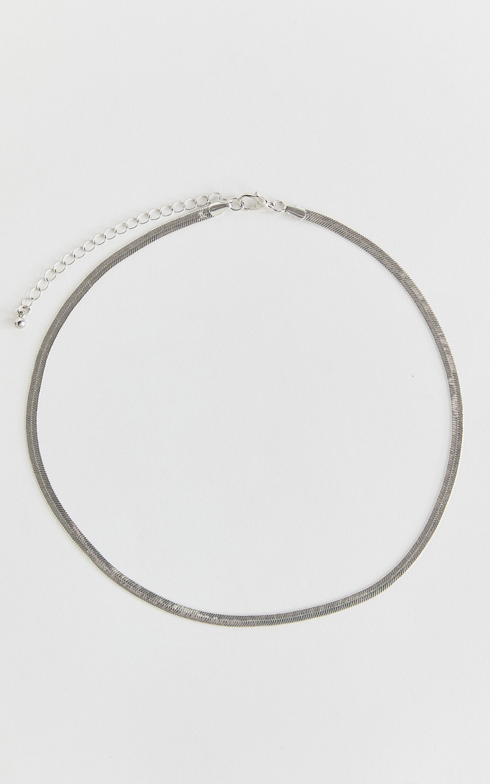 Remy Necklace - Snake Chain Necklace in Silver