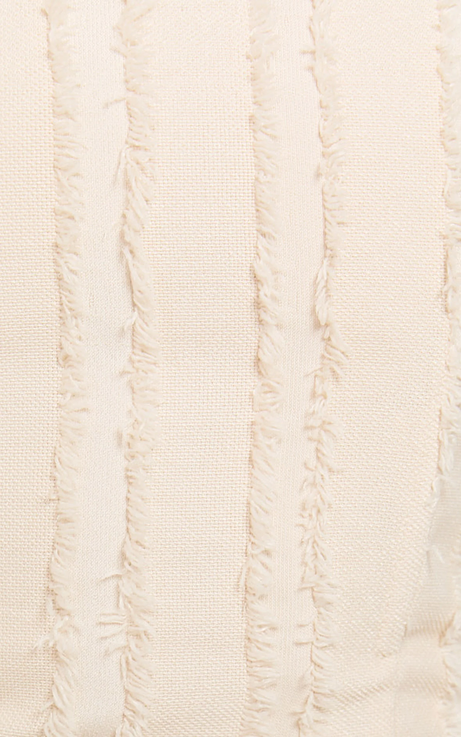 Aubrey Midi Dress - Strapless Thigh Split Dress in Cream