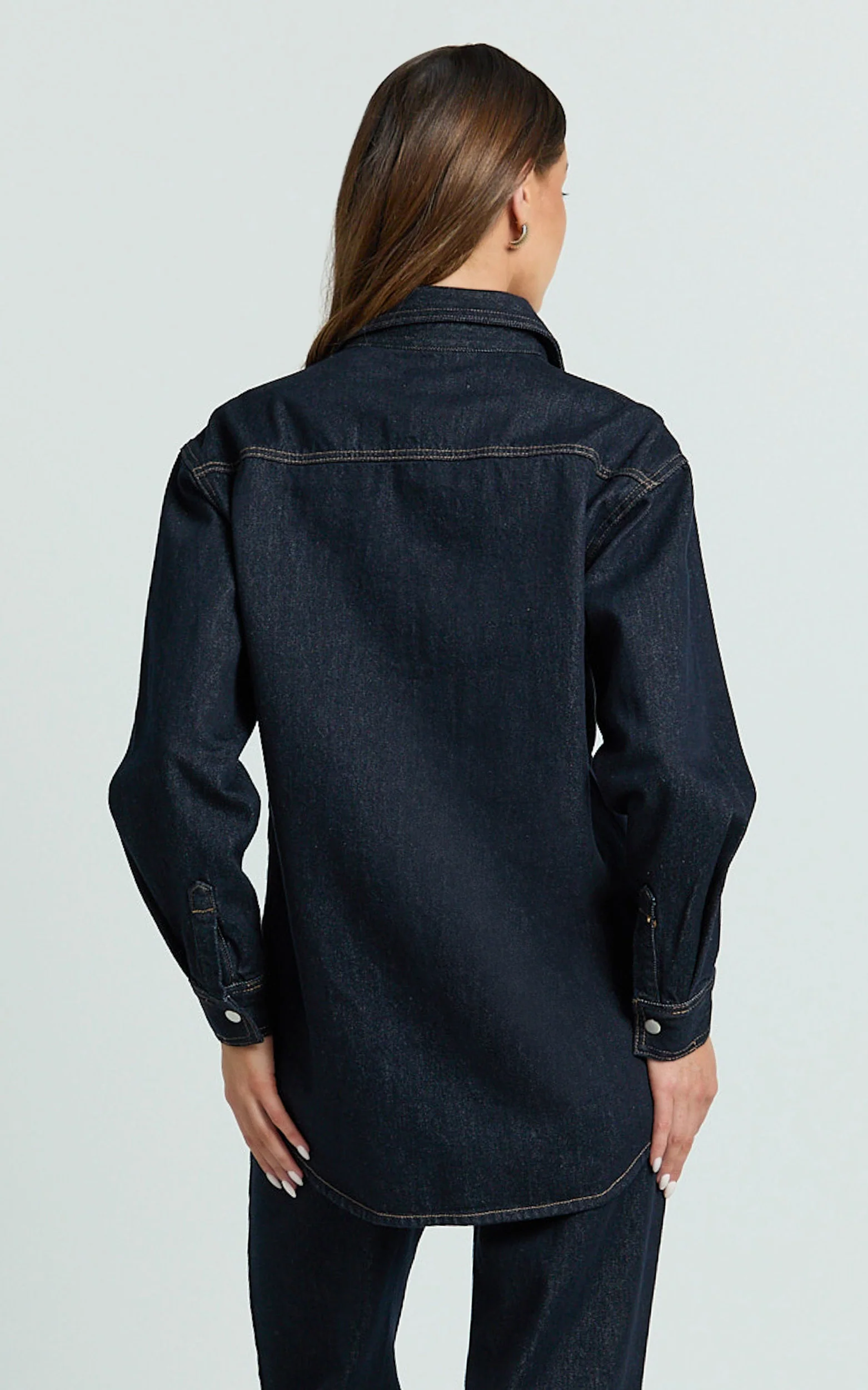Faharra Shirt - Recycled Cotton Denim Shirt in Raw