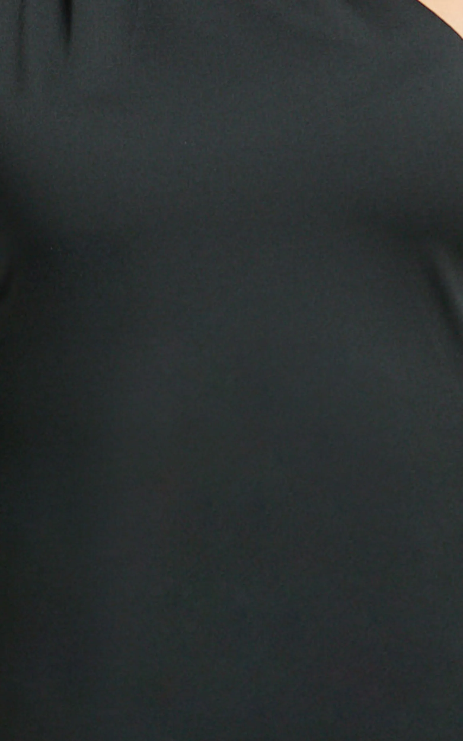 Seraphine Maxi Dress - Halter Neck Low Back Fit And Flare Dress in Black