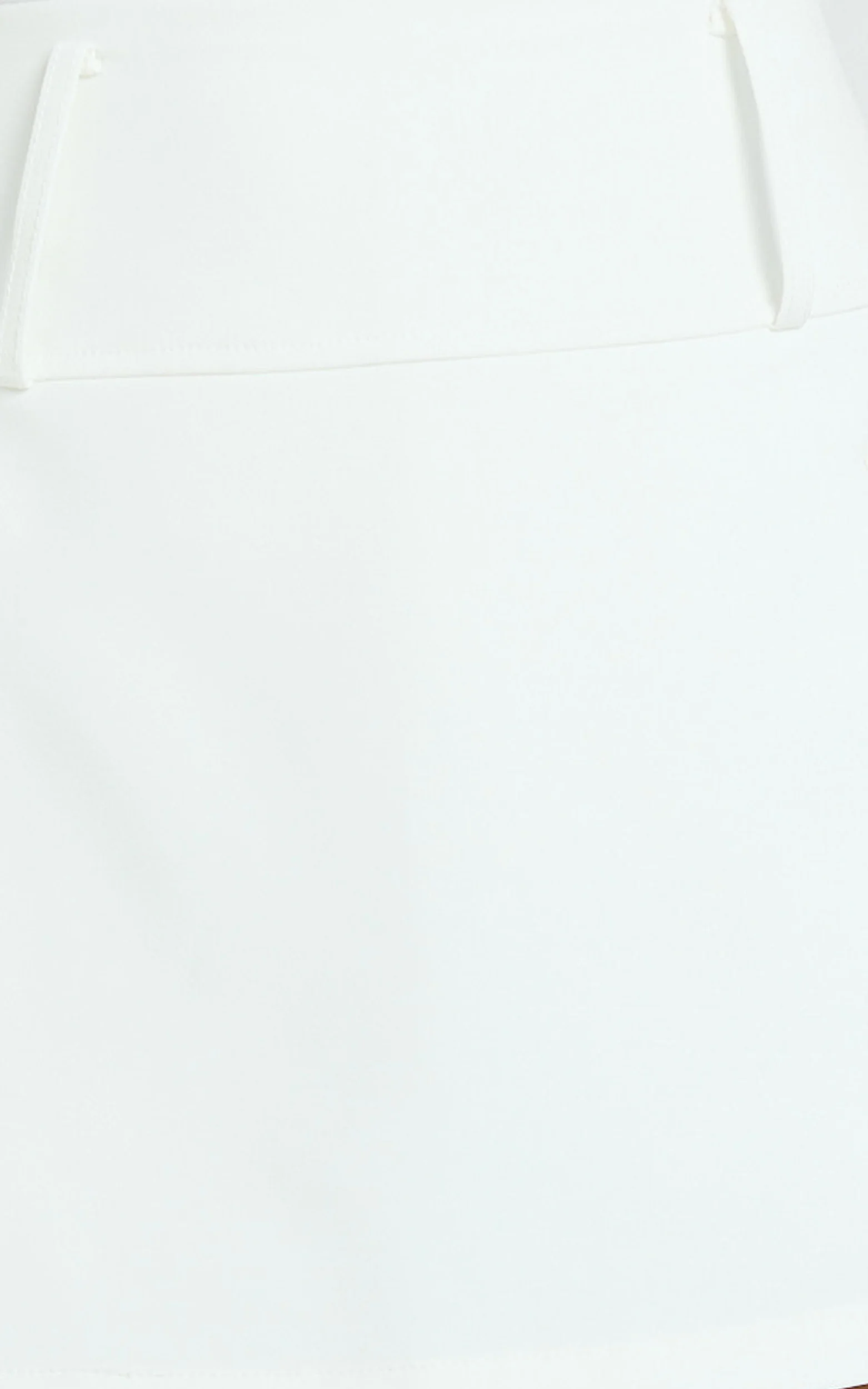 Nola Skort - High Waisted Utility Pocket Skort in White