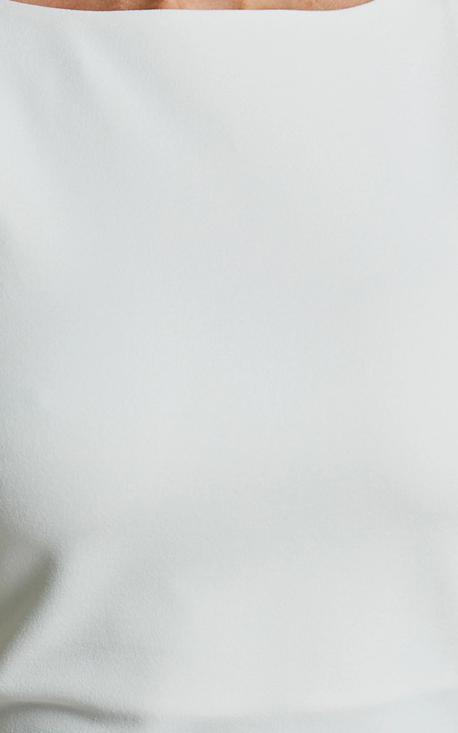 Indi Maxi Dress - Boat Neck Bodycon Dress in White