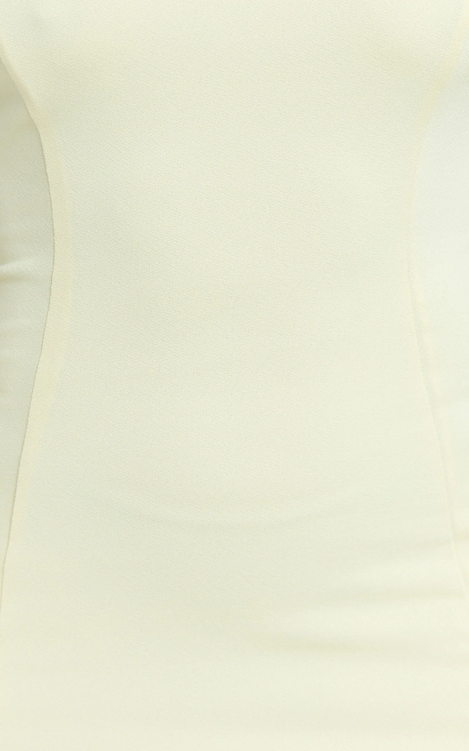 Sophie Mini Dress - Tie Neck Strapless Bodycon Dress in Lemon