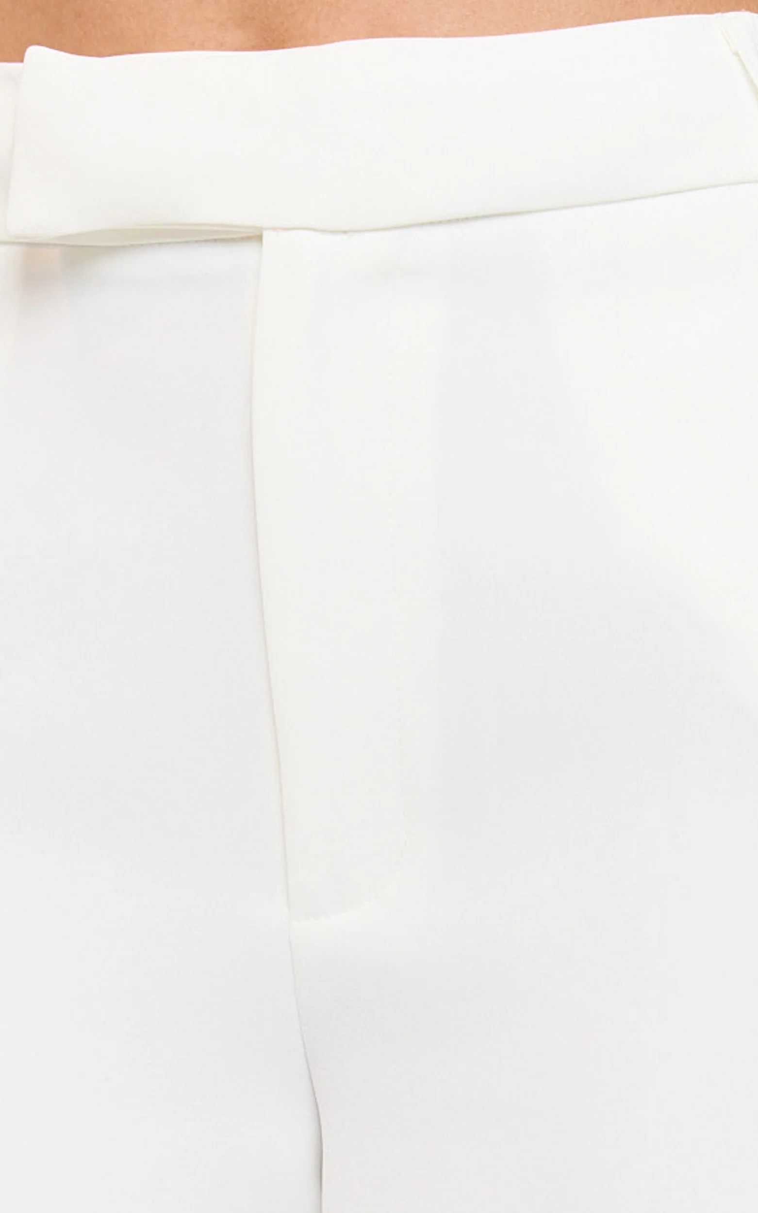 Selena Pants - High Waisted Wide Leg Tailored Pants in Cream