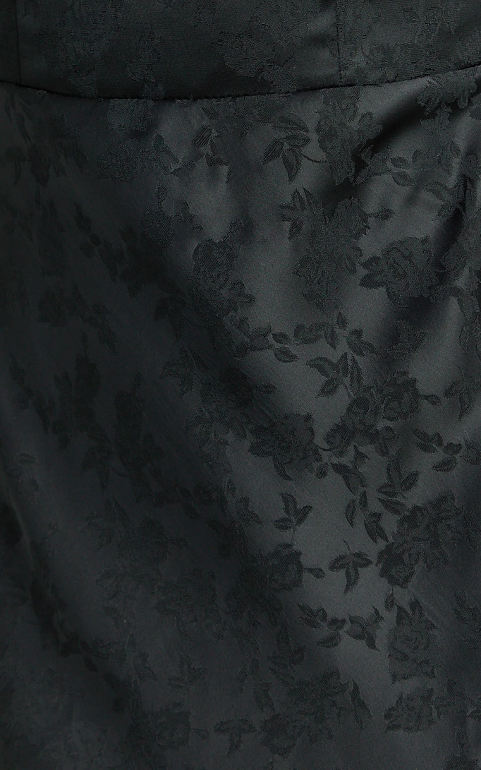 Vance Midi Dress - Ruched Cap Sleeve Bustier Bias Cut Dress in Black