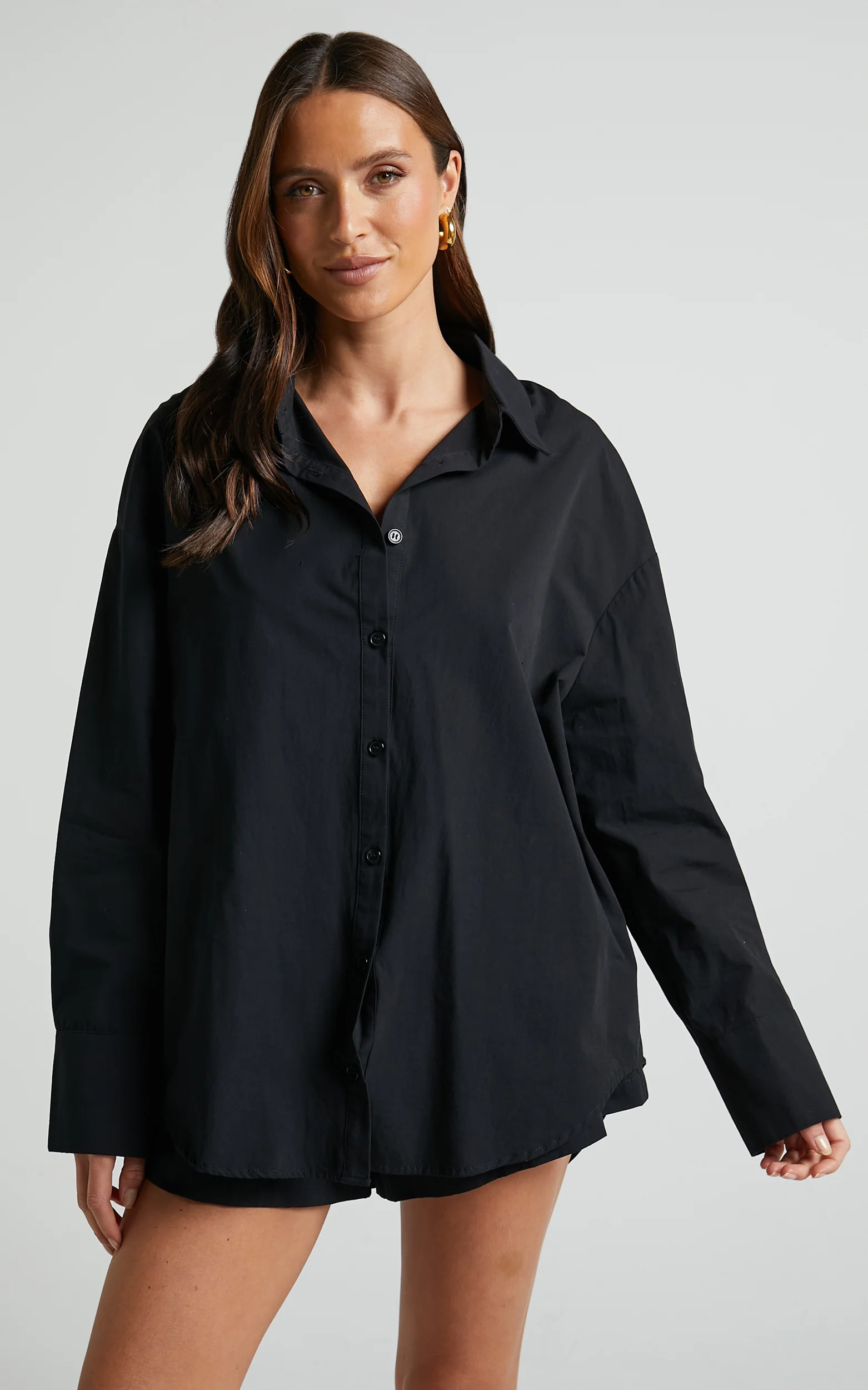 Terah Shirt - Button Up Shirt in Black