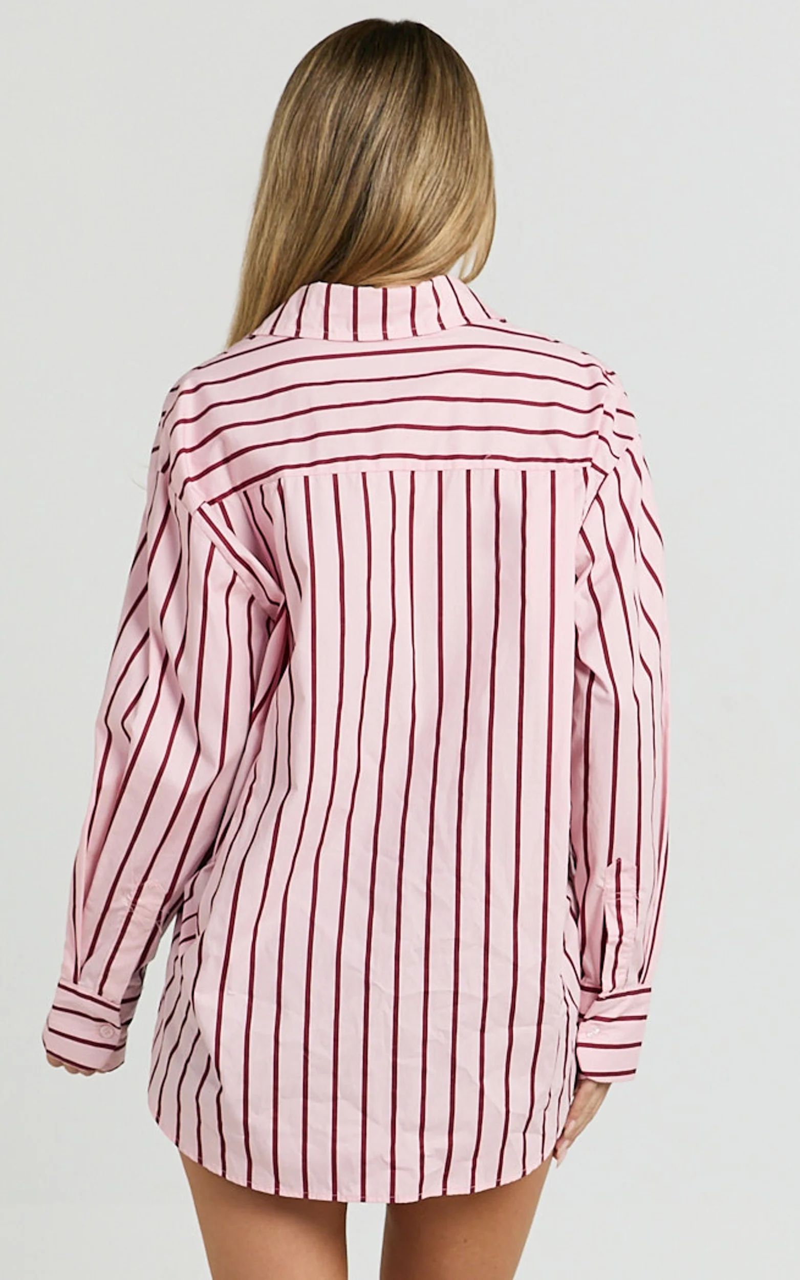 Ferzie Top - Oversized Striped Shirt in Multi