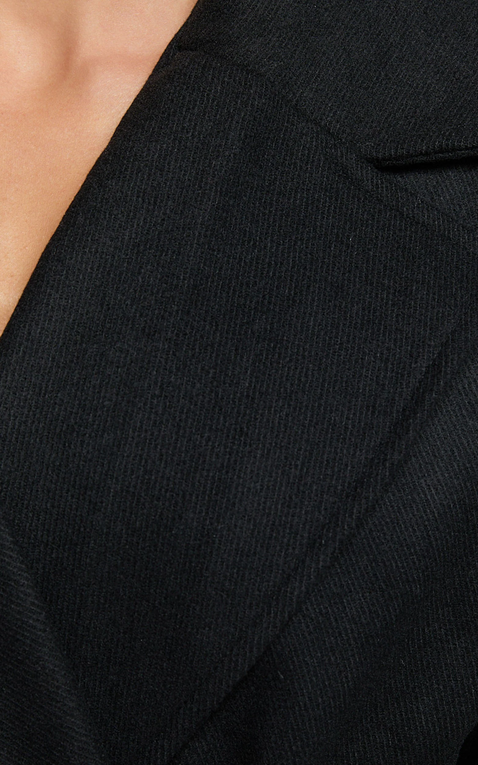 Mella Coat - Belted Longline Coat in Black