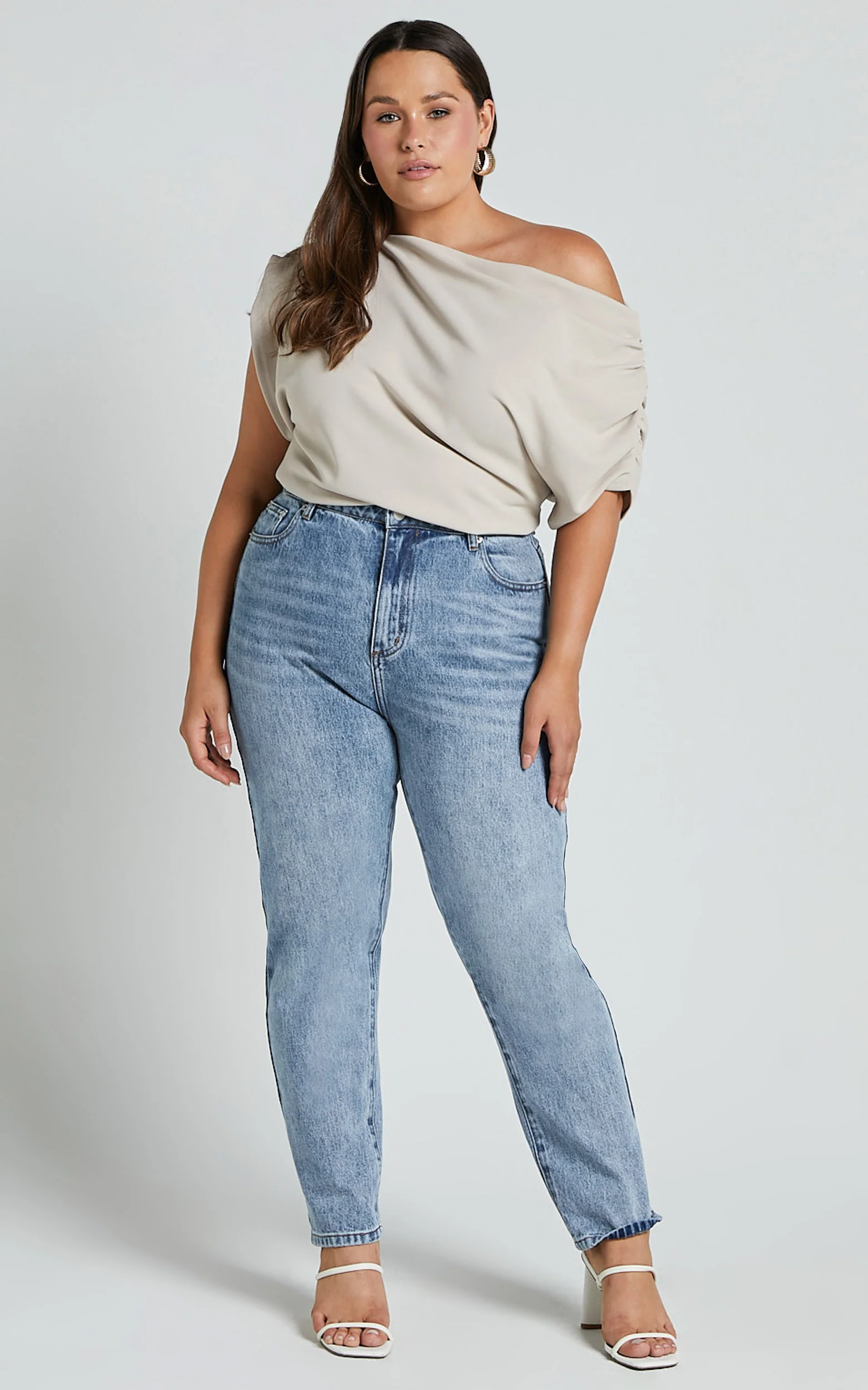 Nalfie Top - Asymmetrical Top in Oat