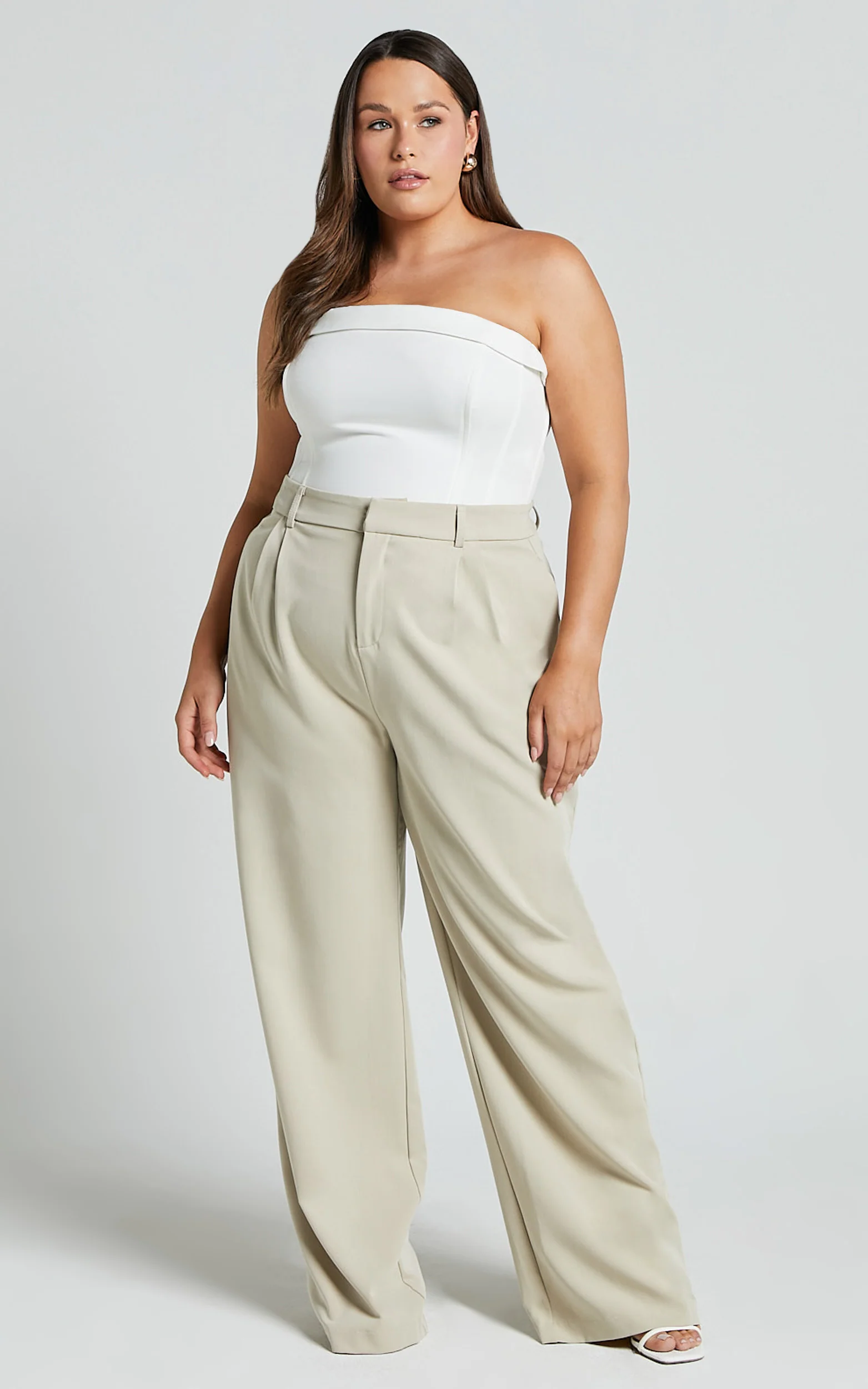 Vaira Top - Strapless Corset Top in White