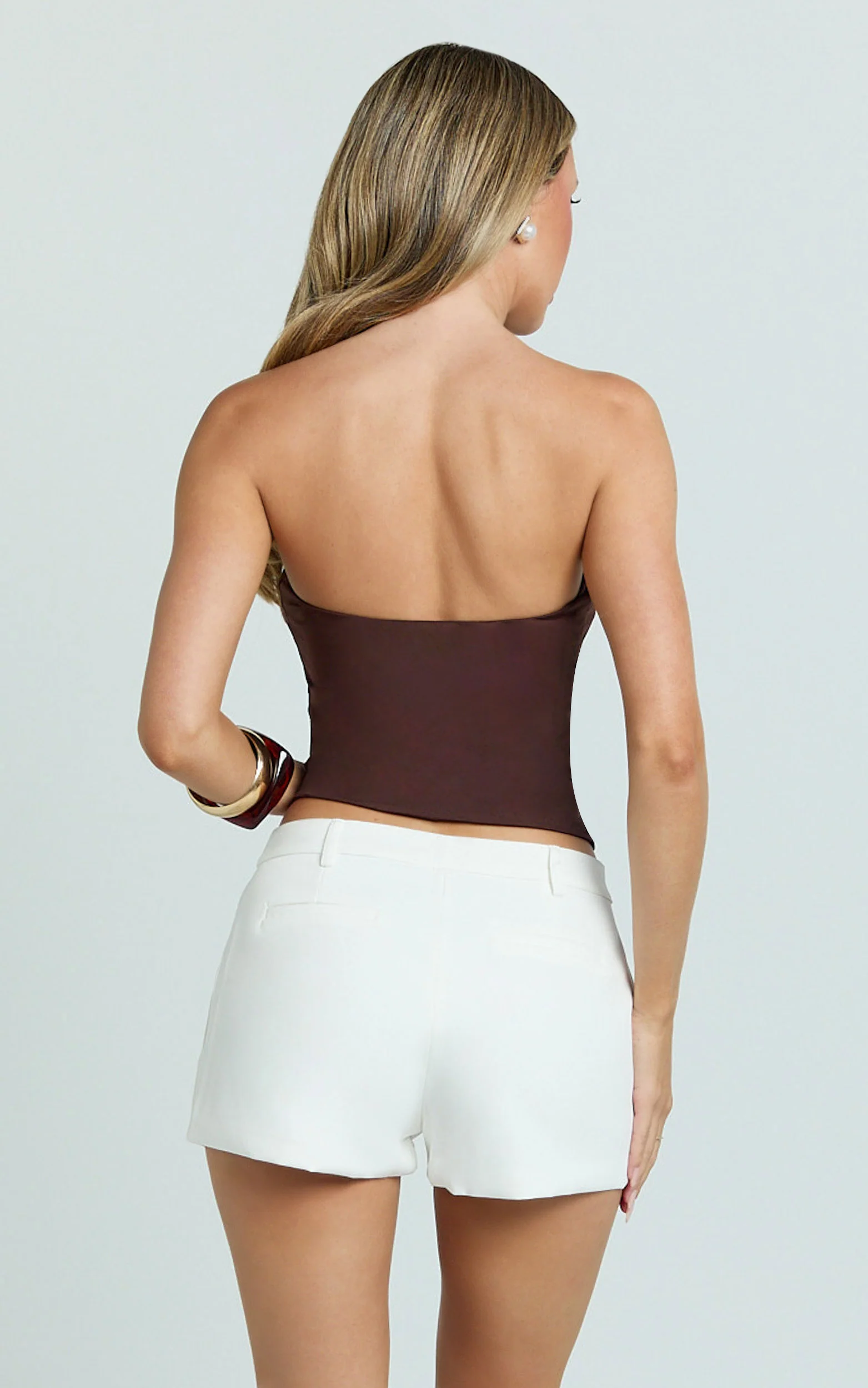 Toni Top - Strapless Tube Top in Brown
