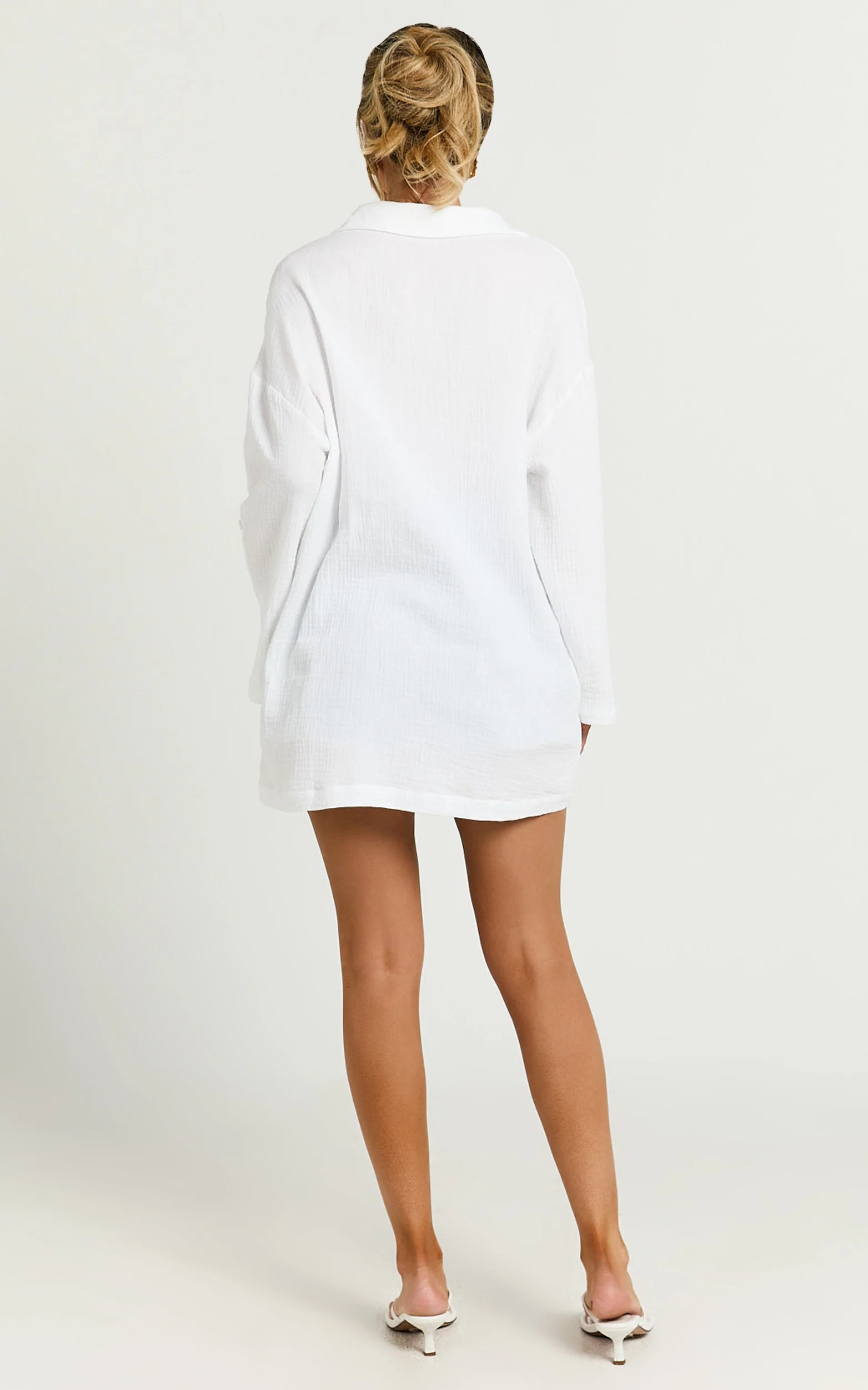 Ronaele Shirt - Collared Basic Shirt in White