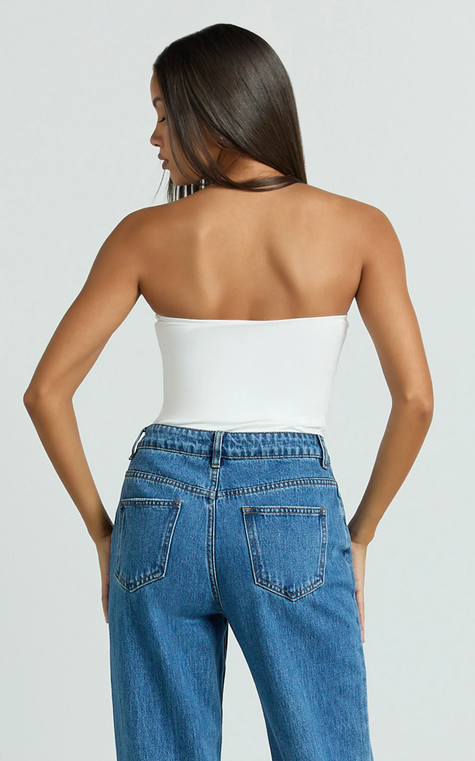 Toni Top - Strapless Tube Top in White