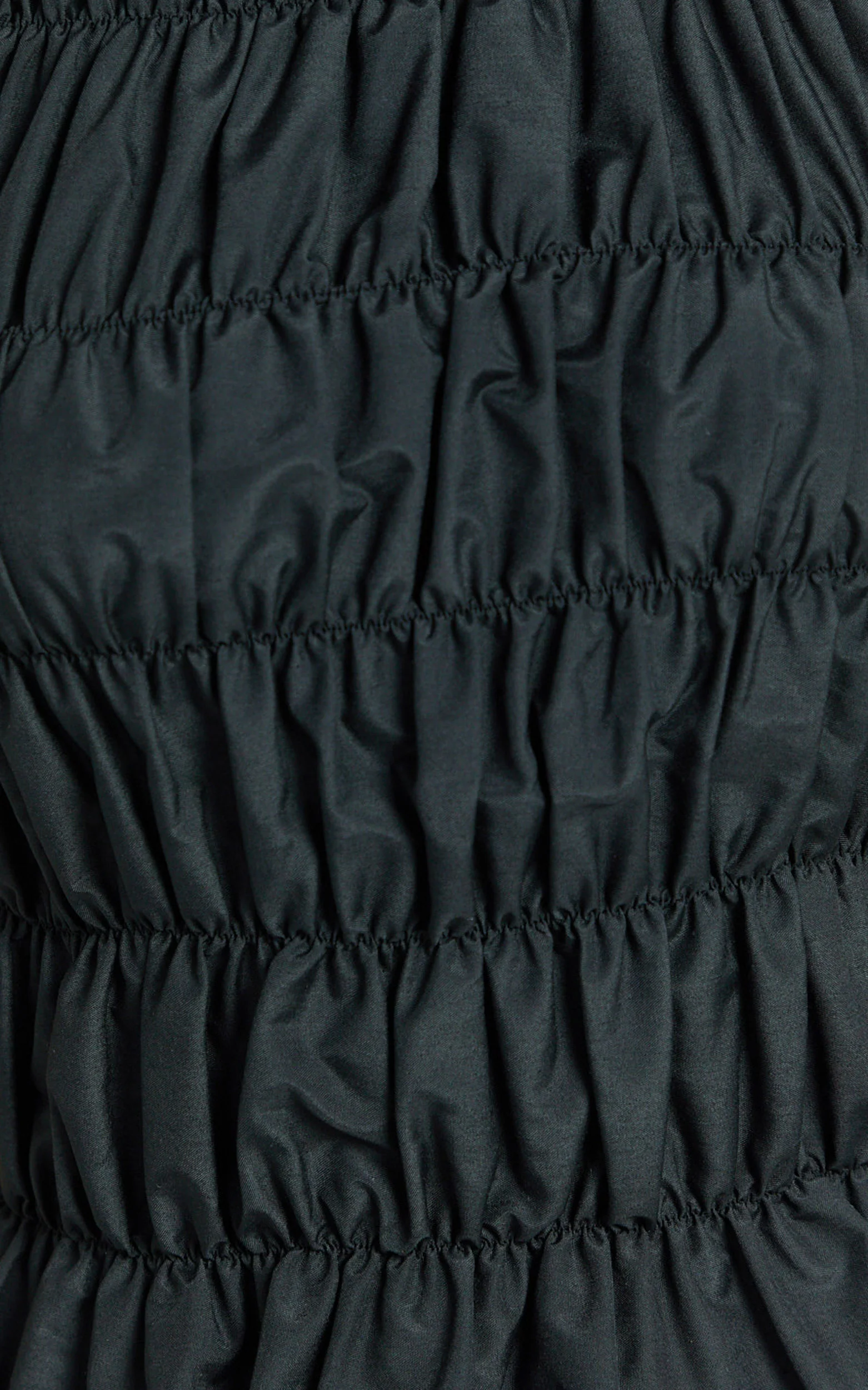 Aphrodite Top - Boat Neck Sleeveless Ruched Detail Top in Black