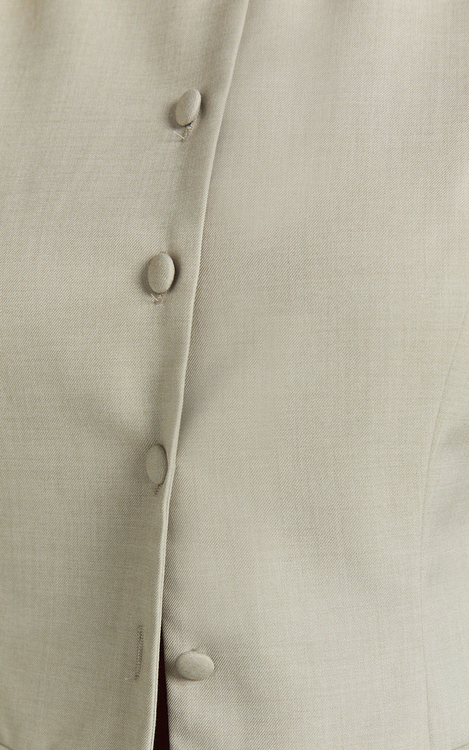 Desi Top - Longline Crew Neck Vest Top in Oatmeal