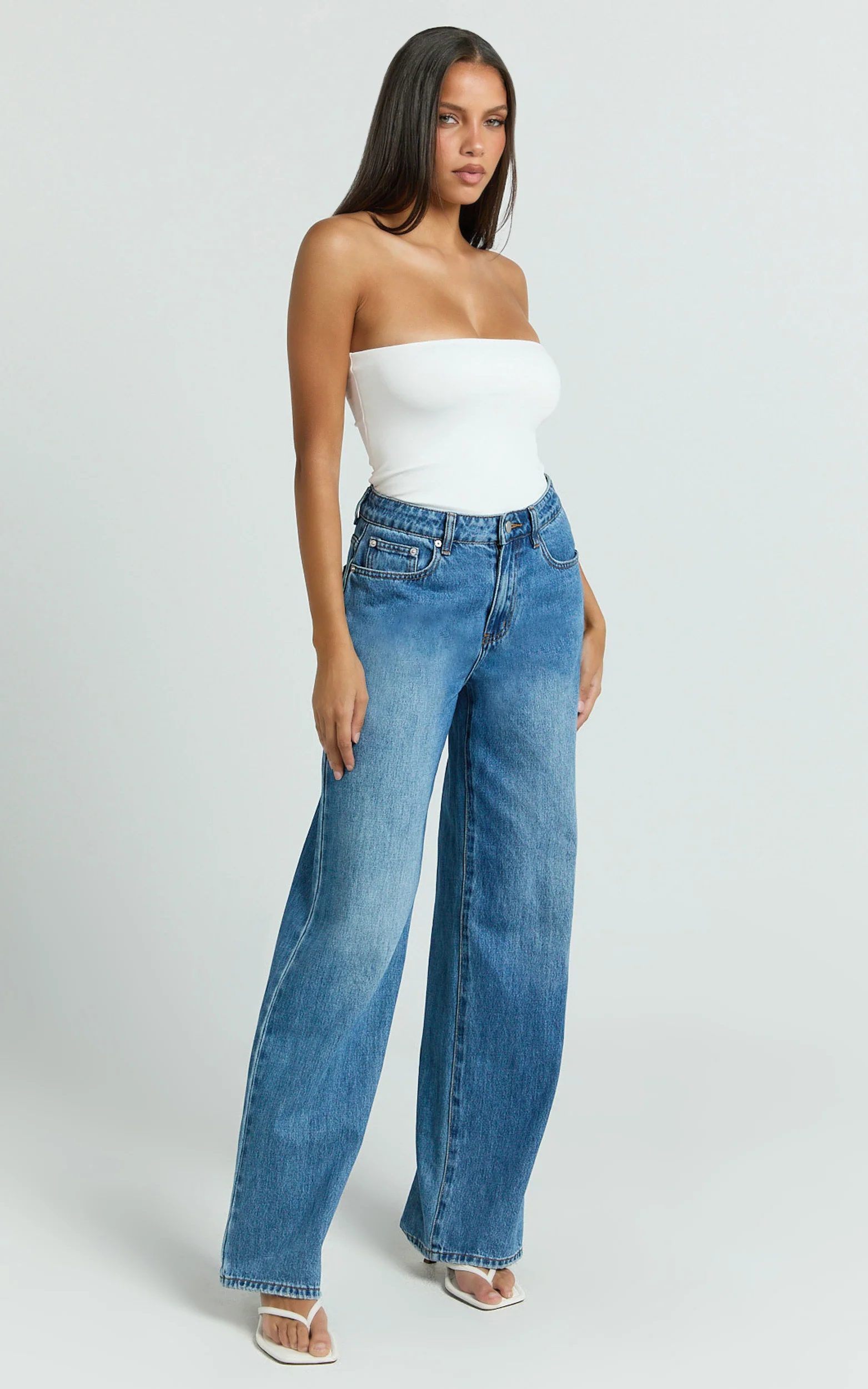 Toni Top - Strapless Tube Top in White