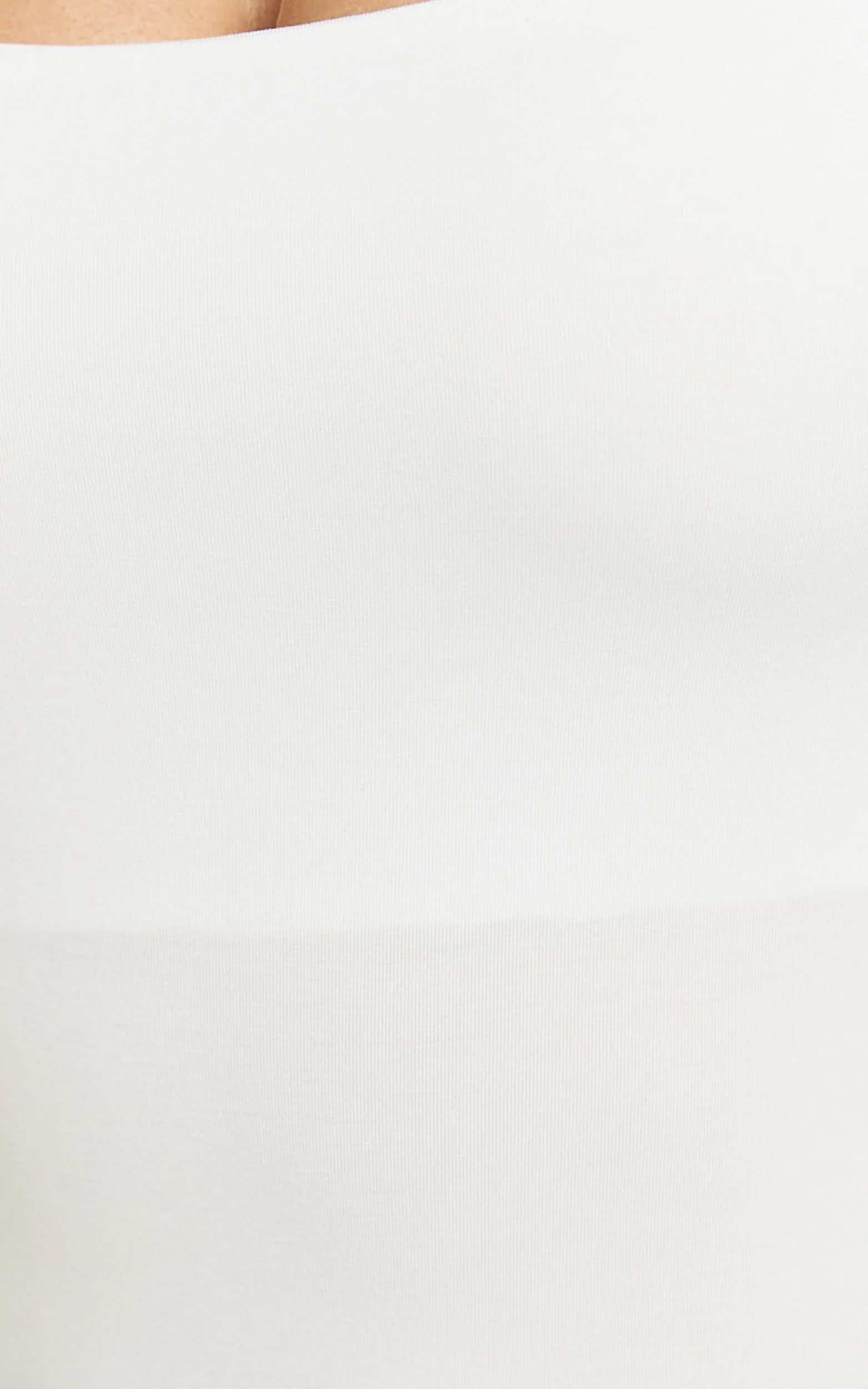 Off My Back Bodysuit - Square Neck Bodysuit in White