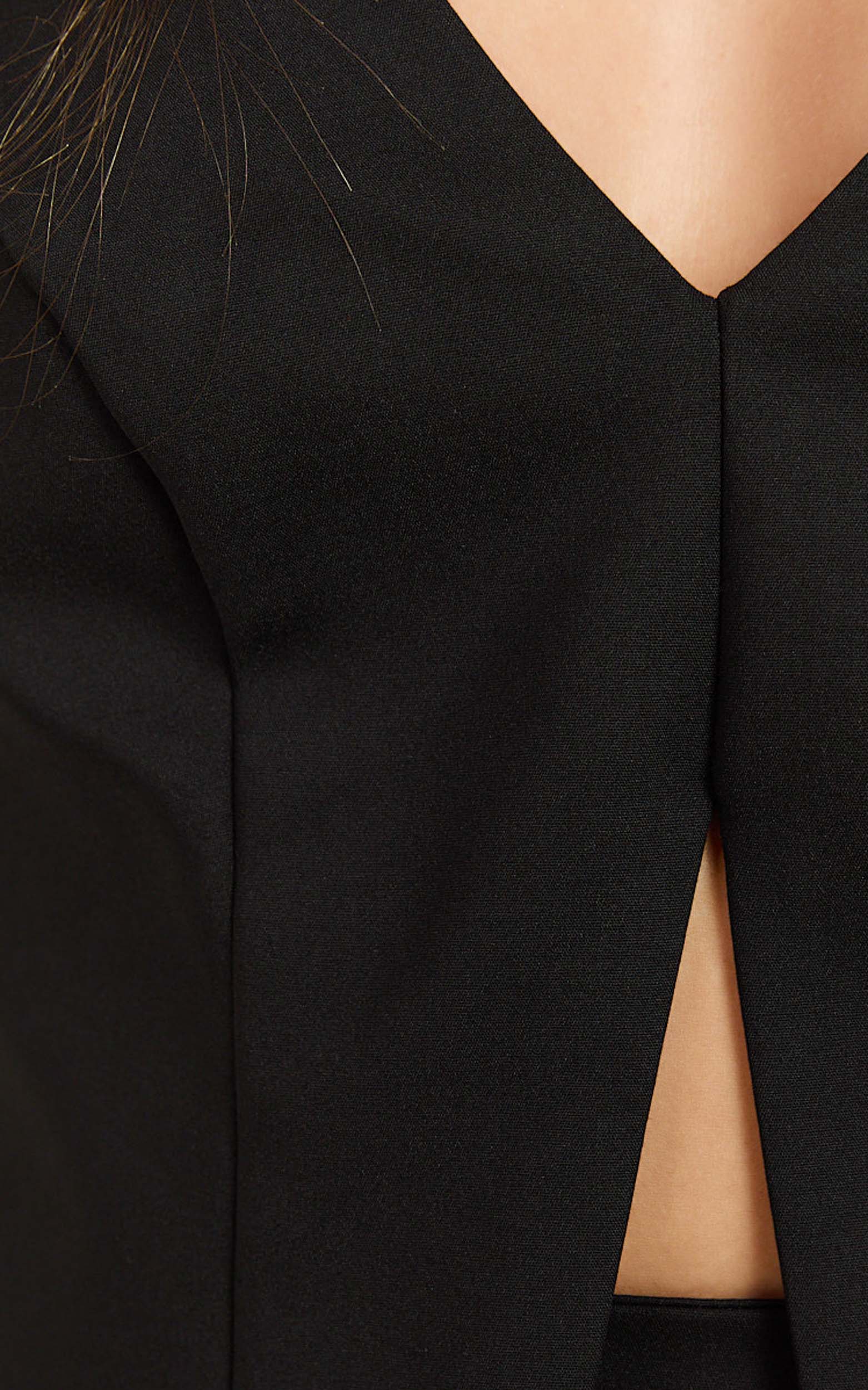 Florence Top - Tie Back Halter Neck Vest Top in Black