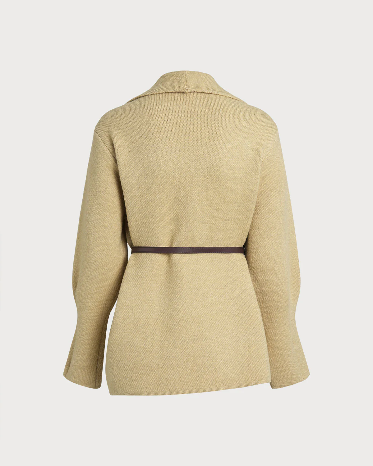 Khaki Single Button Cardigan